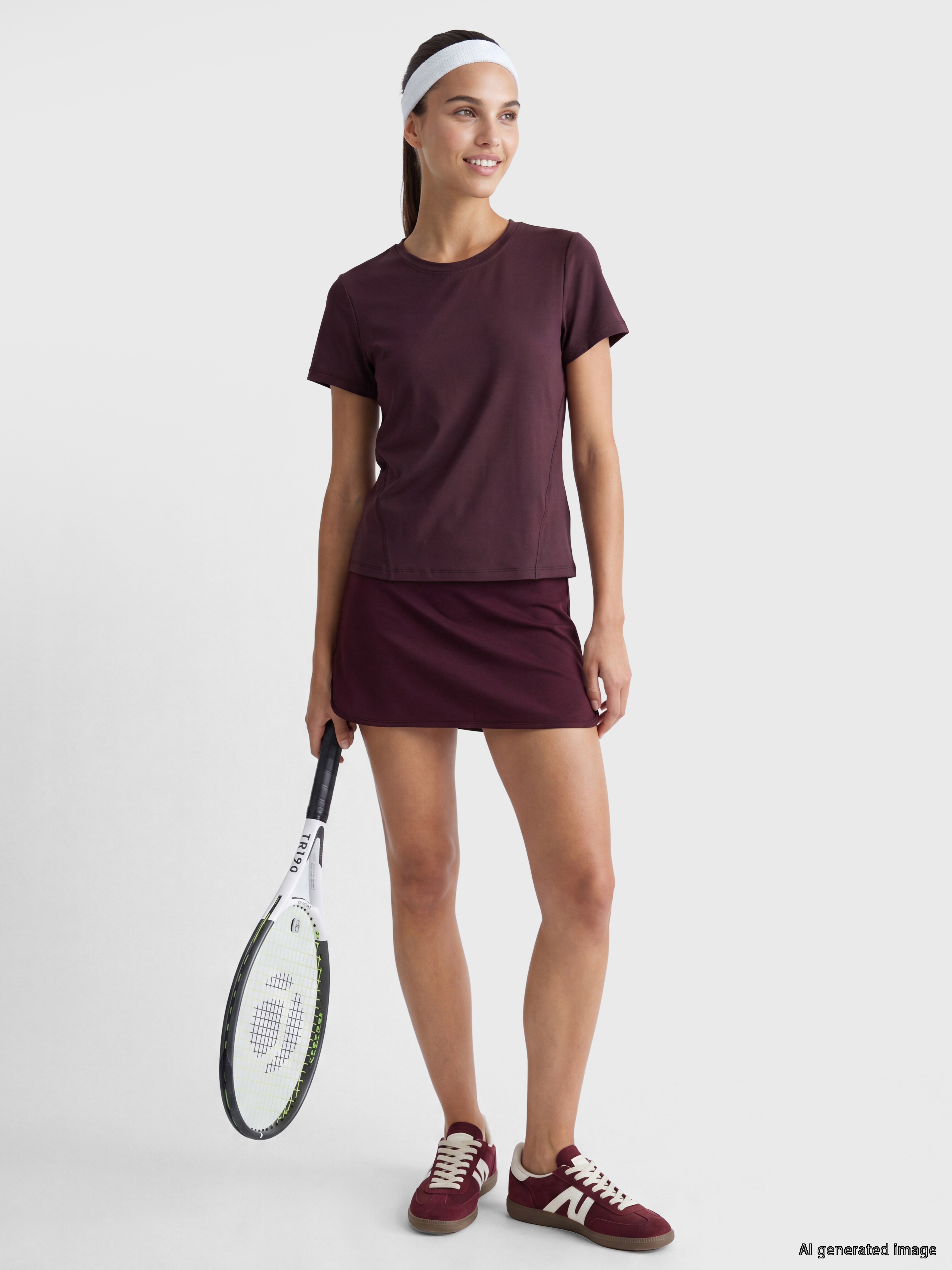 KOOR SPORT Beli Lastikli Kadın Mini Şort Etek