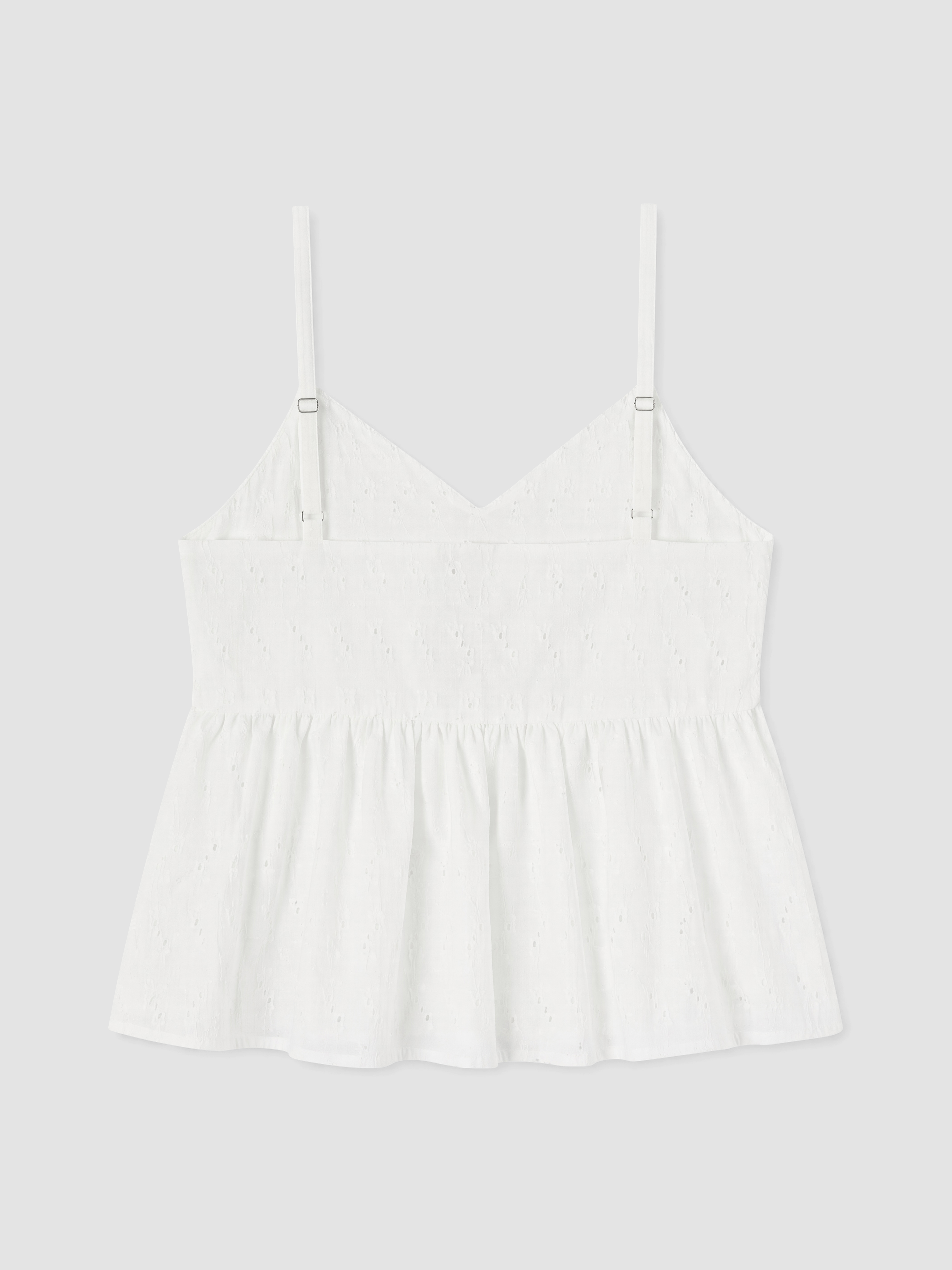 LCW Vision İp Askılı Brode Peplum Bluz görsel 3