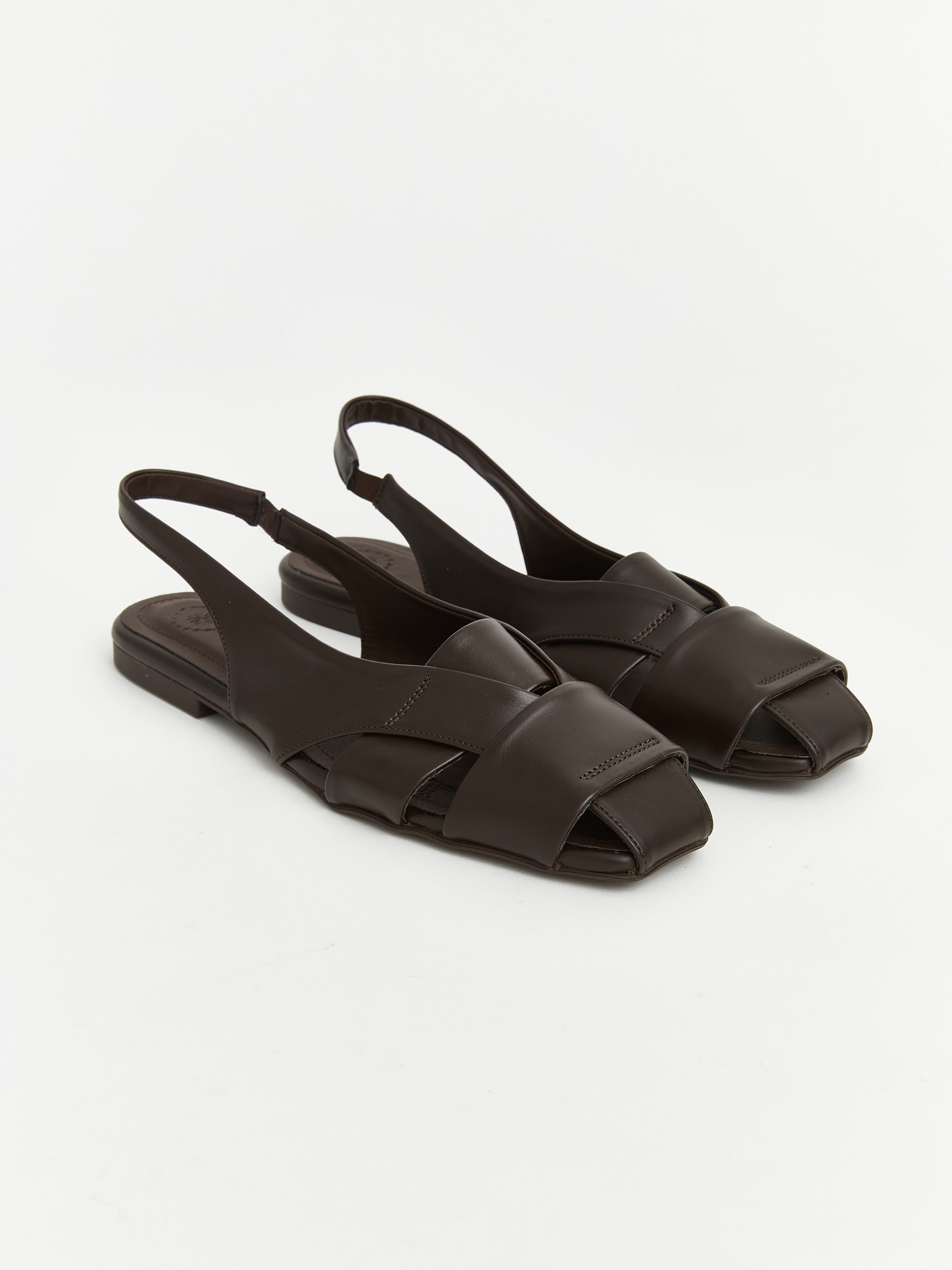 LCW STEPS Deri Görünümlü Kadın Babet