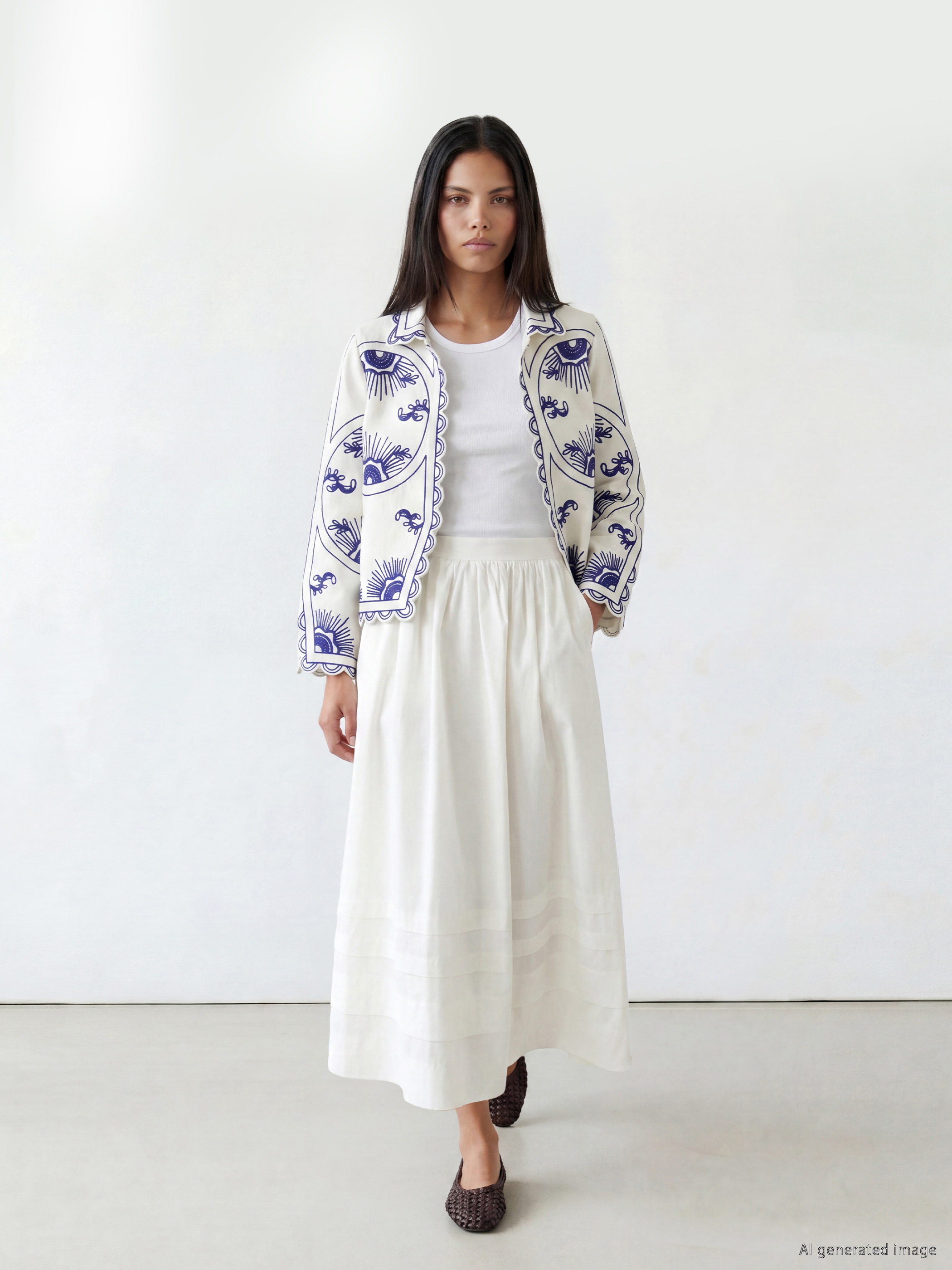 LCW Modest Beli Fermuarlı Kloş Etek