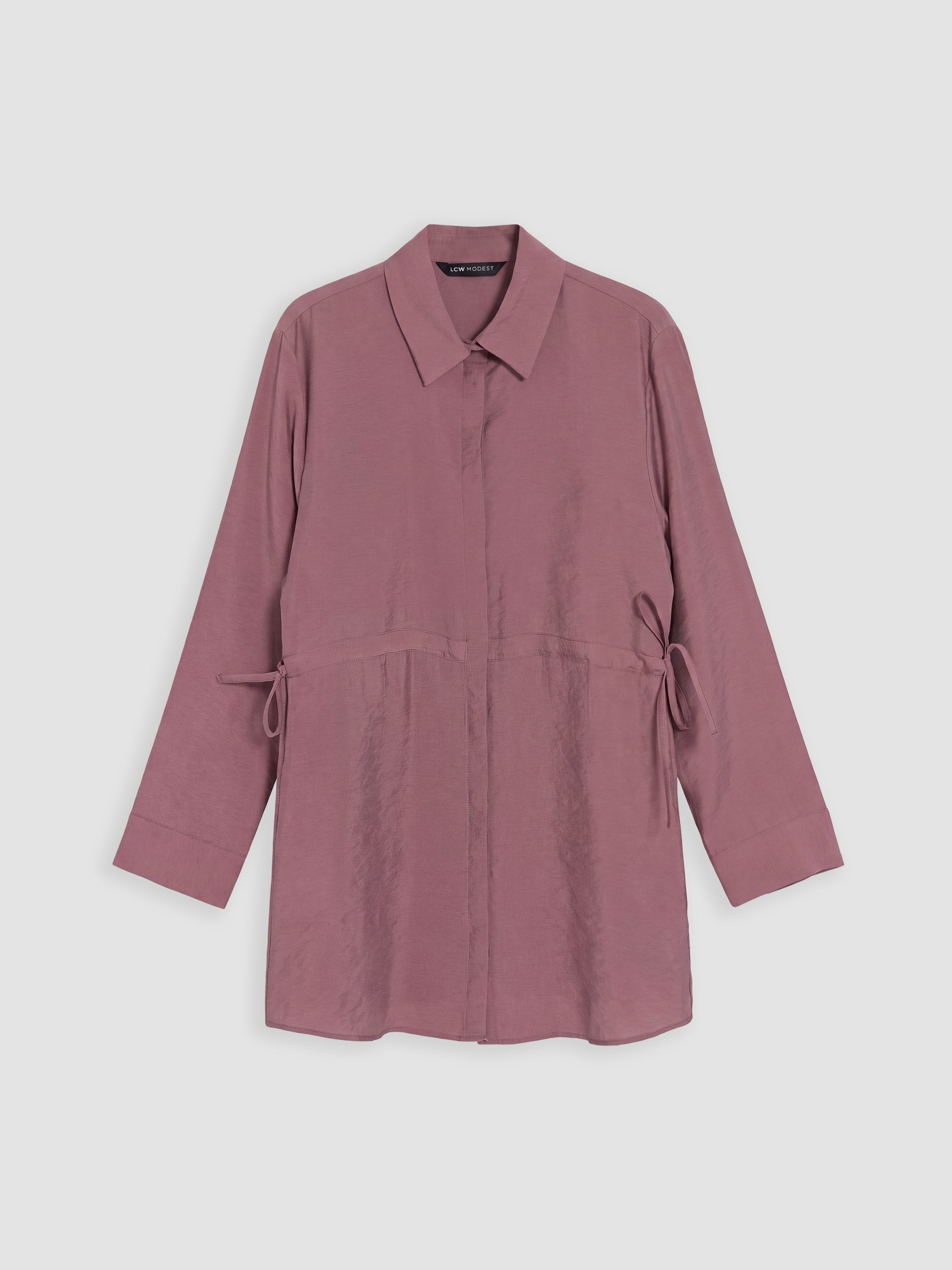 LCW Modest Modal Karışımlı Kadın Gömlek Tunik görsel 5