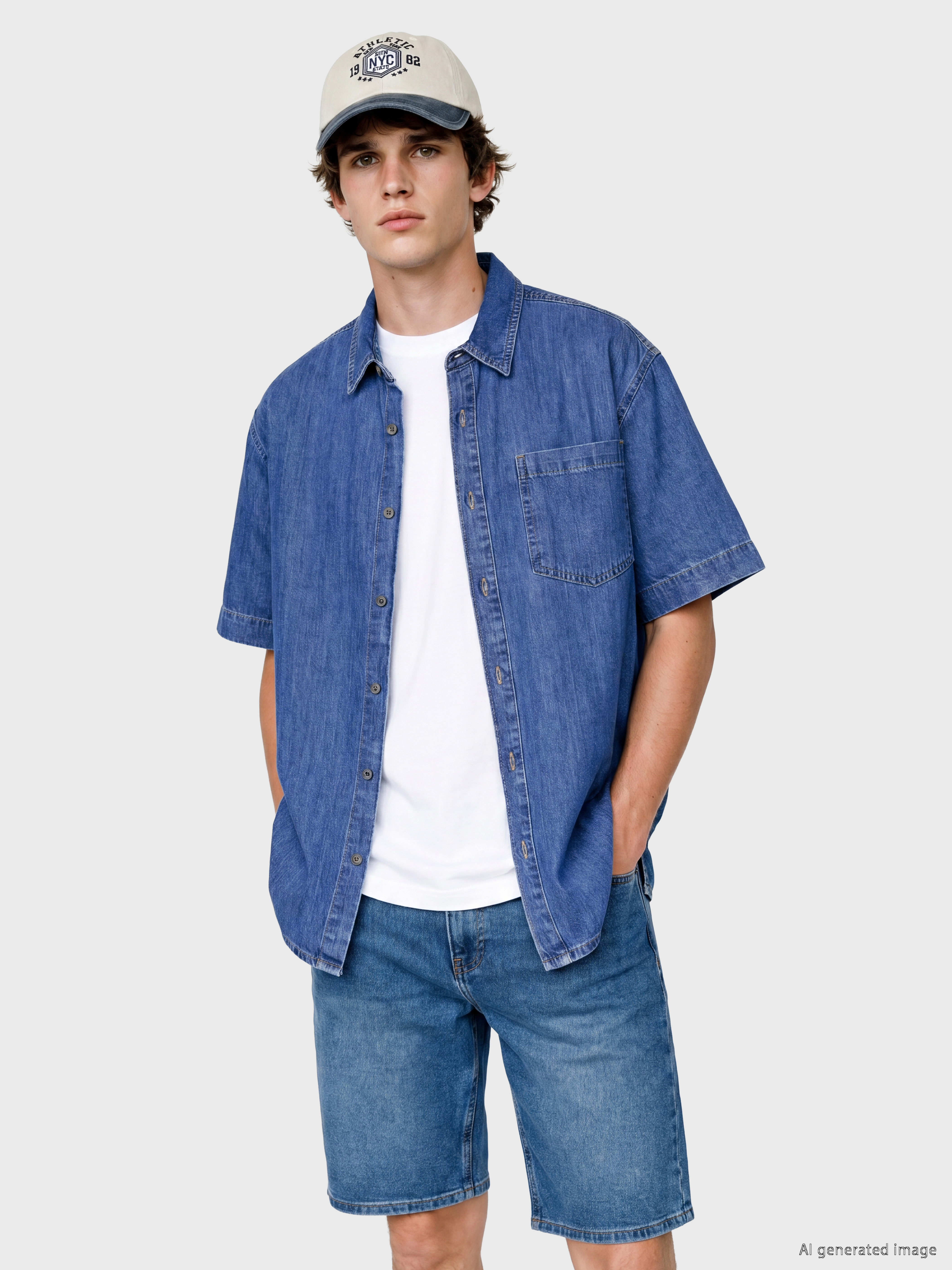 LCW Jeans Relax Fit Erkek Jean Gömlek