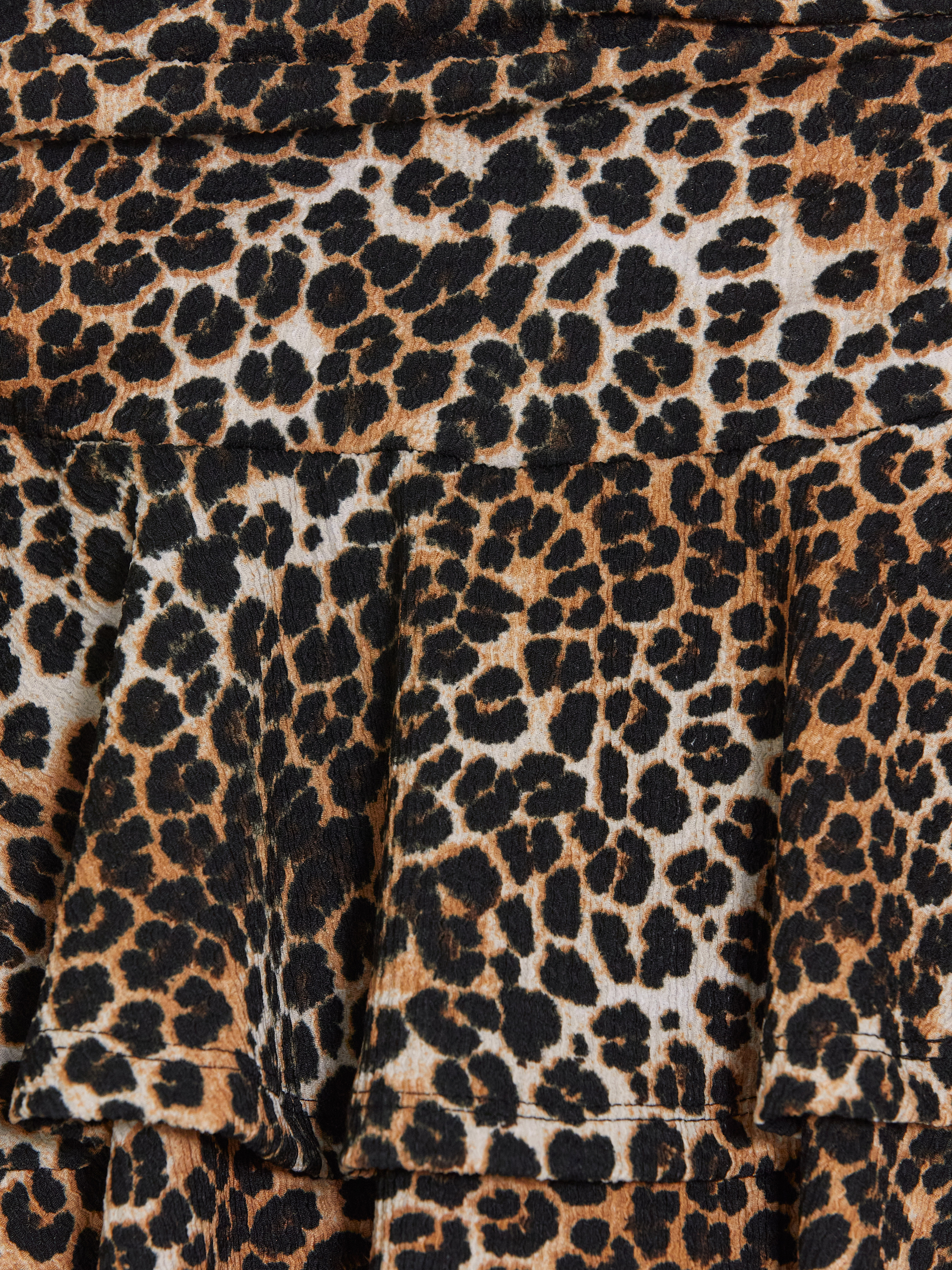 LCW Vision Leopar Desenli Katkat Mini Şortlu Etek görsel 7