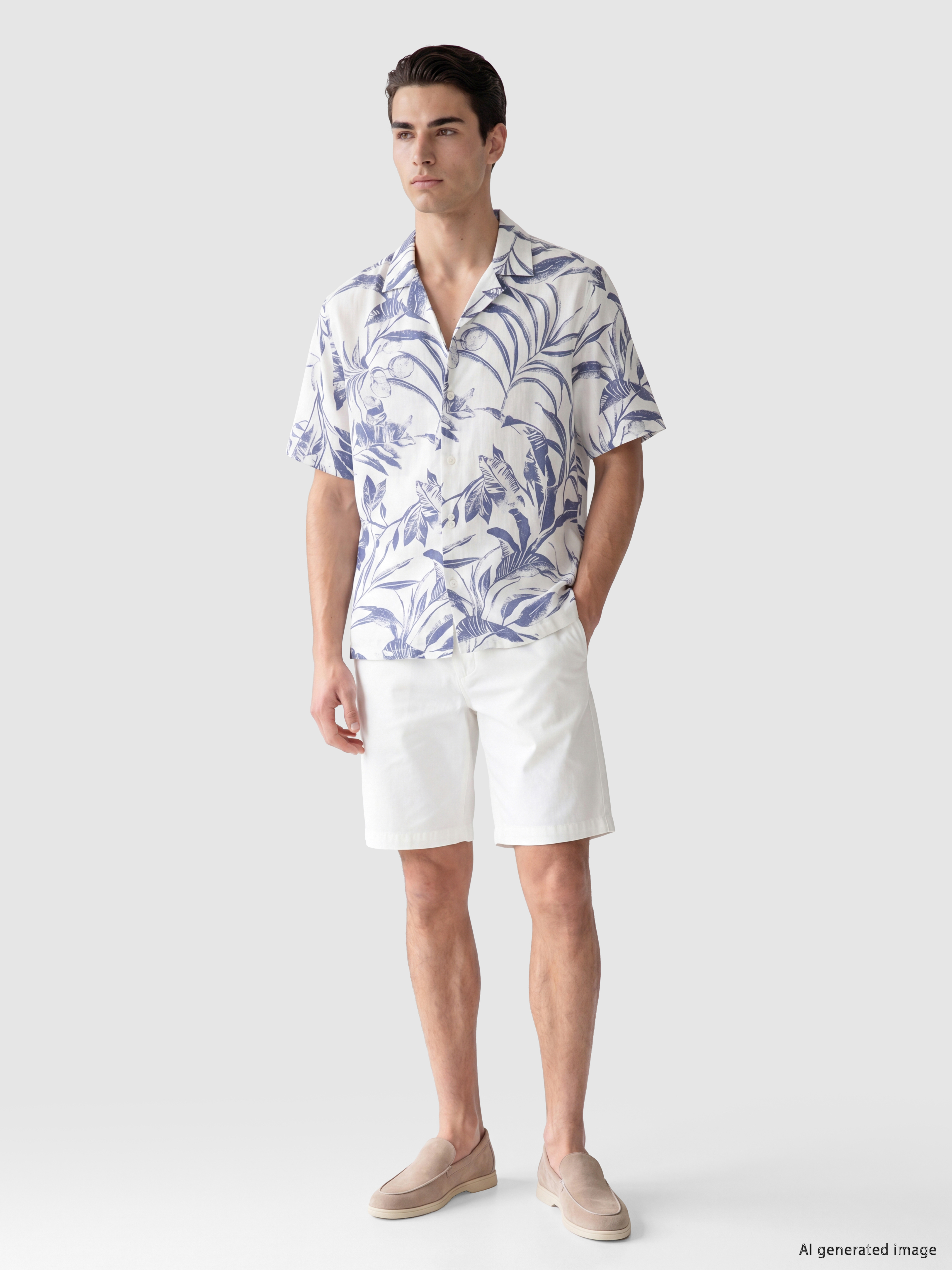 LCWAIKIKI Classic Relax Fit Desenli Erkek Gömlek görsel 2