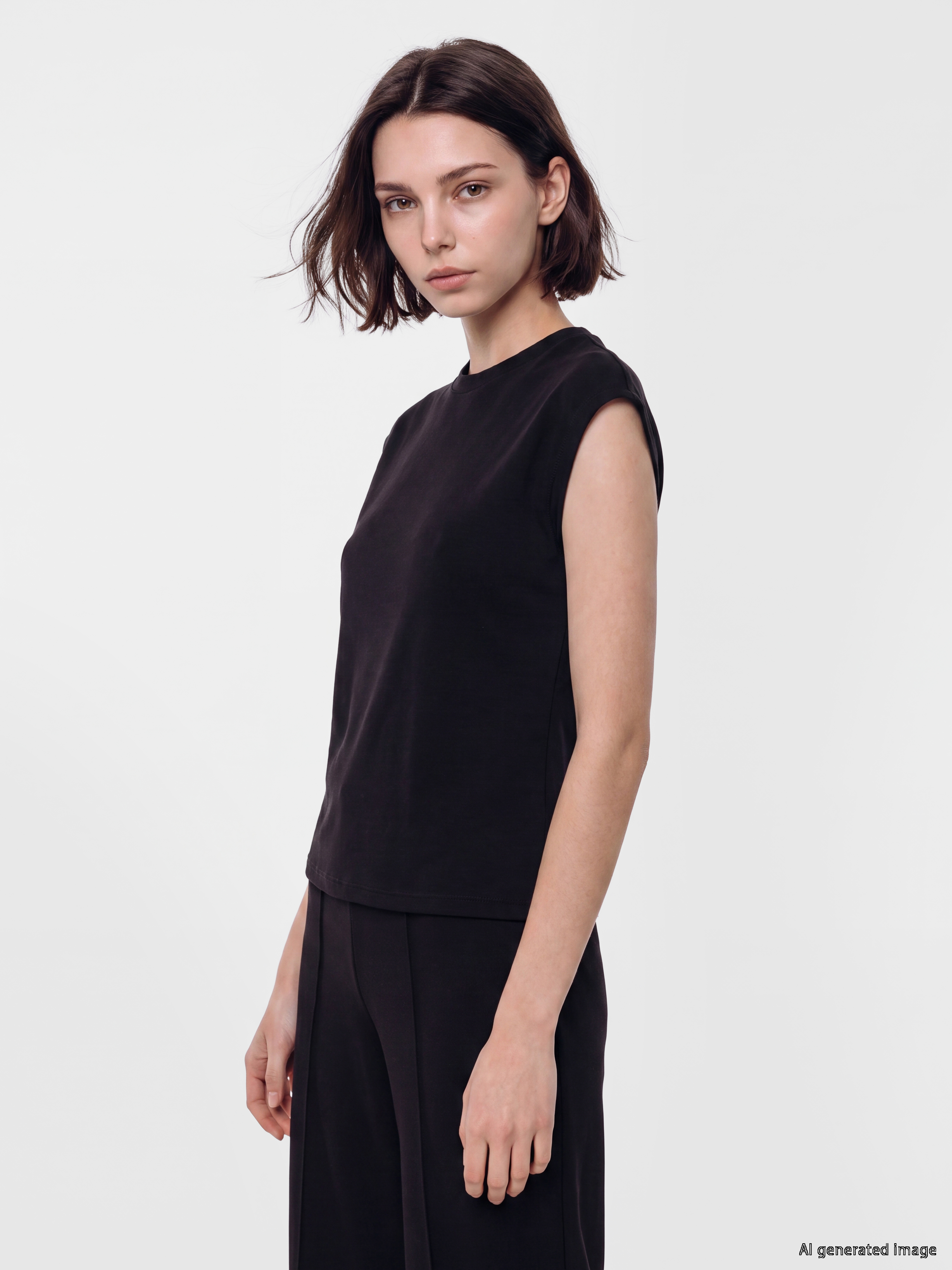 LCW Modest Bisiklet Yaka Soft Touch Kadın Atlet