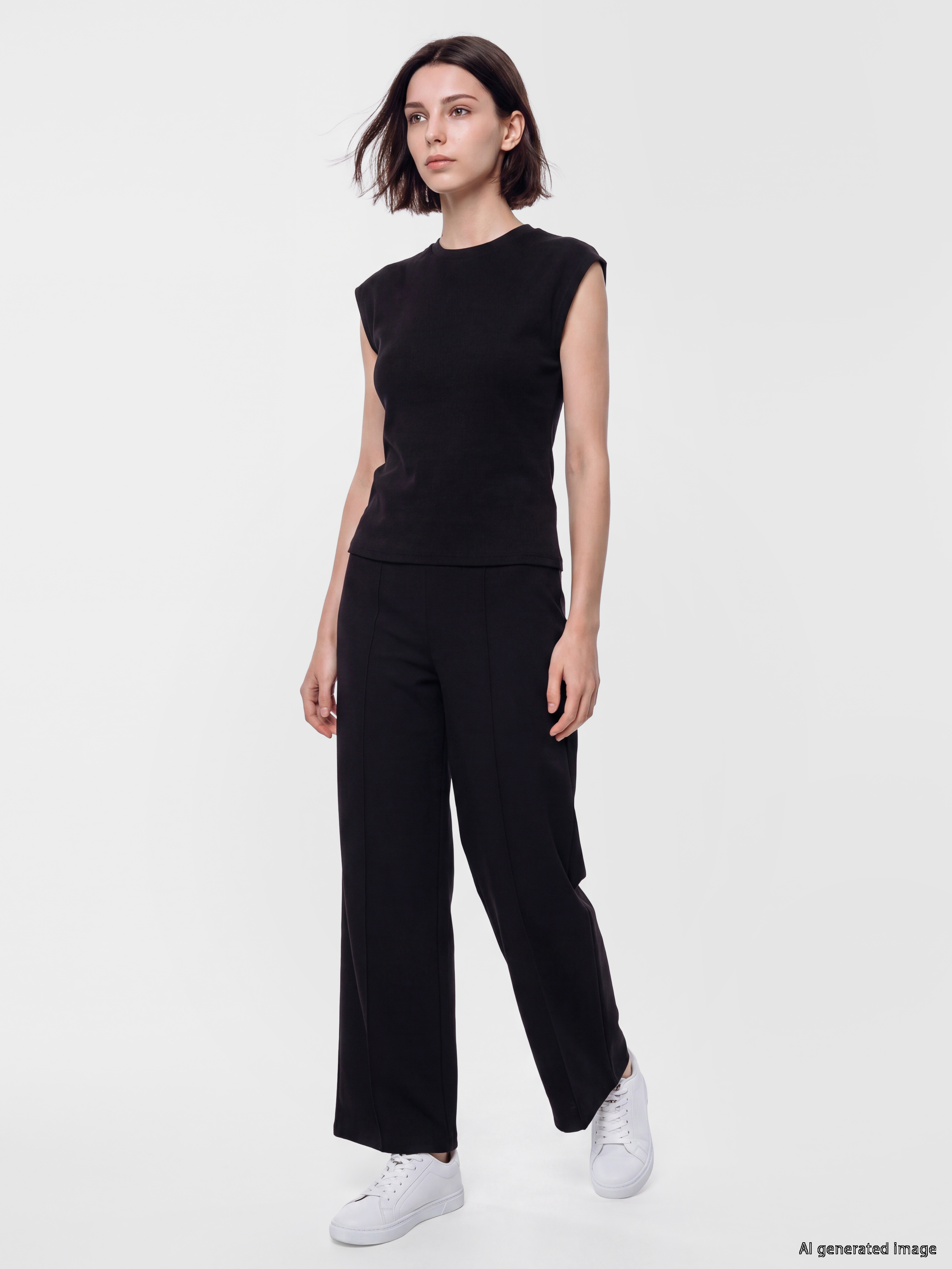 LCW Modest Bisiklet Yaka Soft Touch Kadın Atlet görsel 2