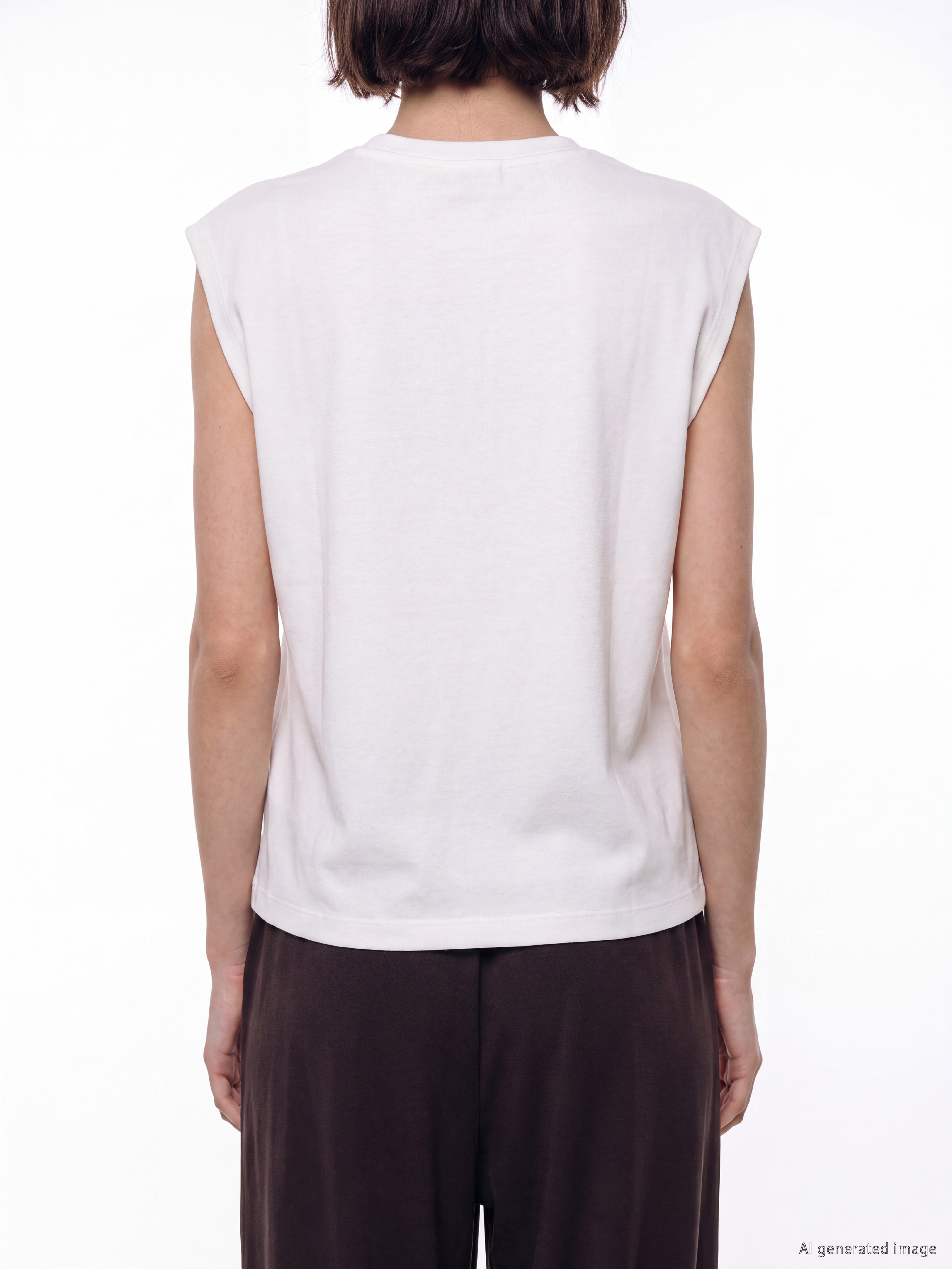 LCW Modest Bisiklet Yaka Soft Touch Kadın Atlet görsel 4