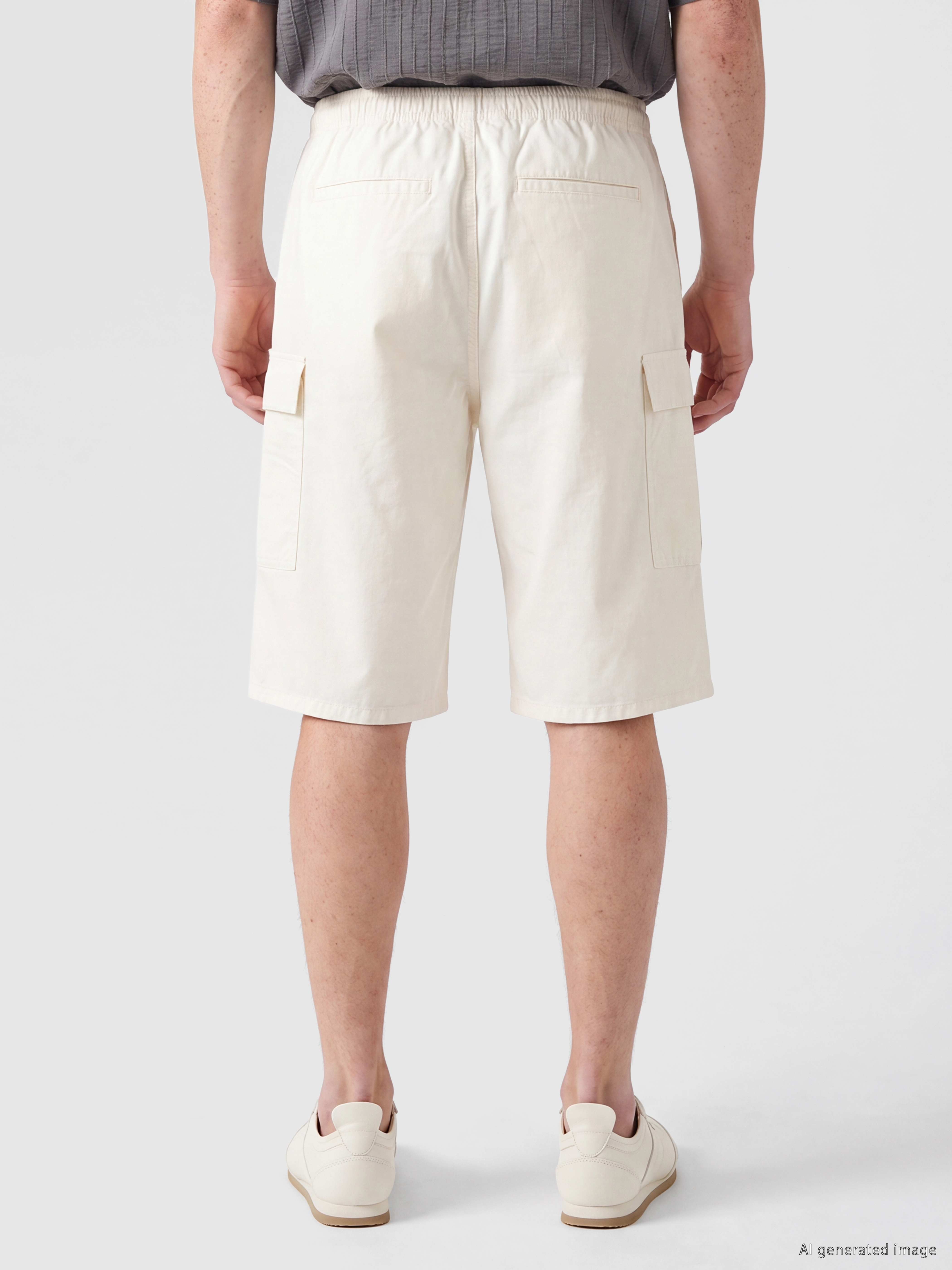 XSIDE Relax Fit Gabardin Erkek Kargo Şort görsel 4