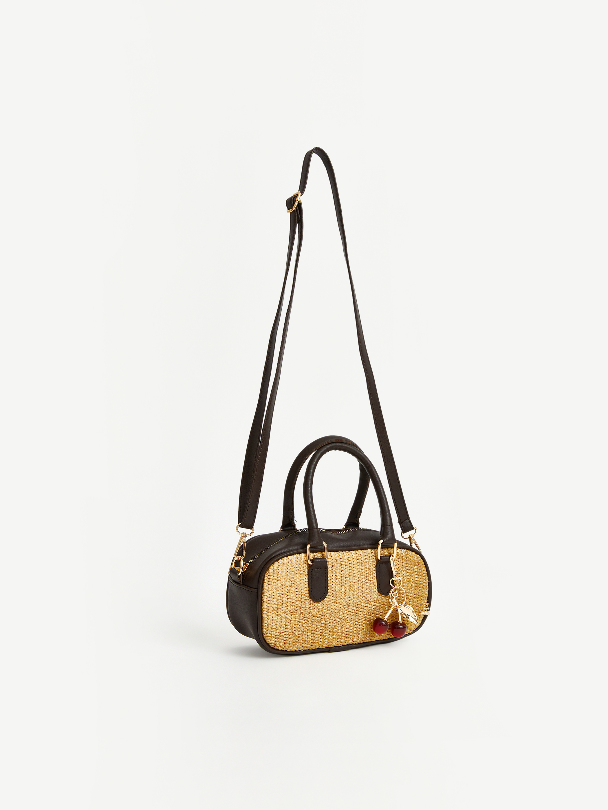 LCW ACCESSORIES Hasır Görünümlü Kadın Omuz Çantası görsel 3