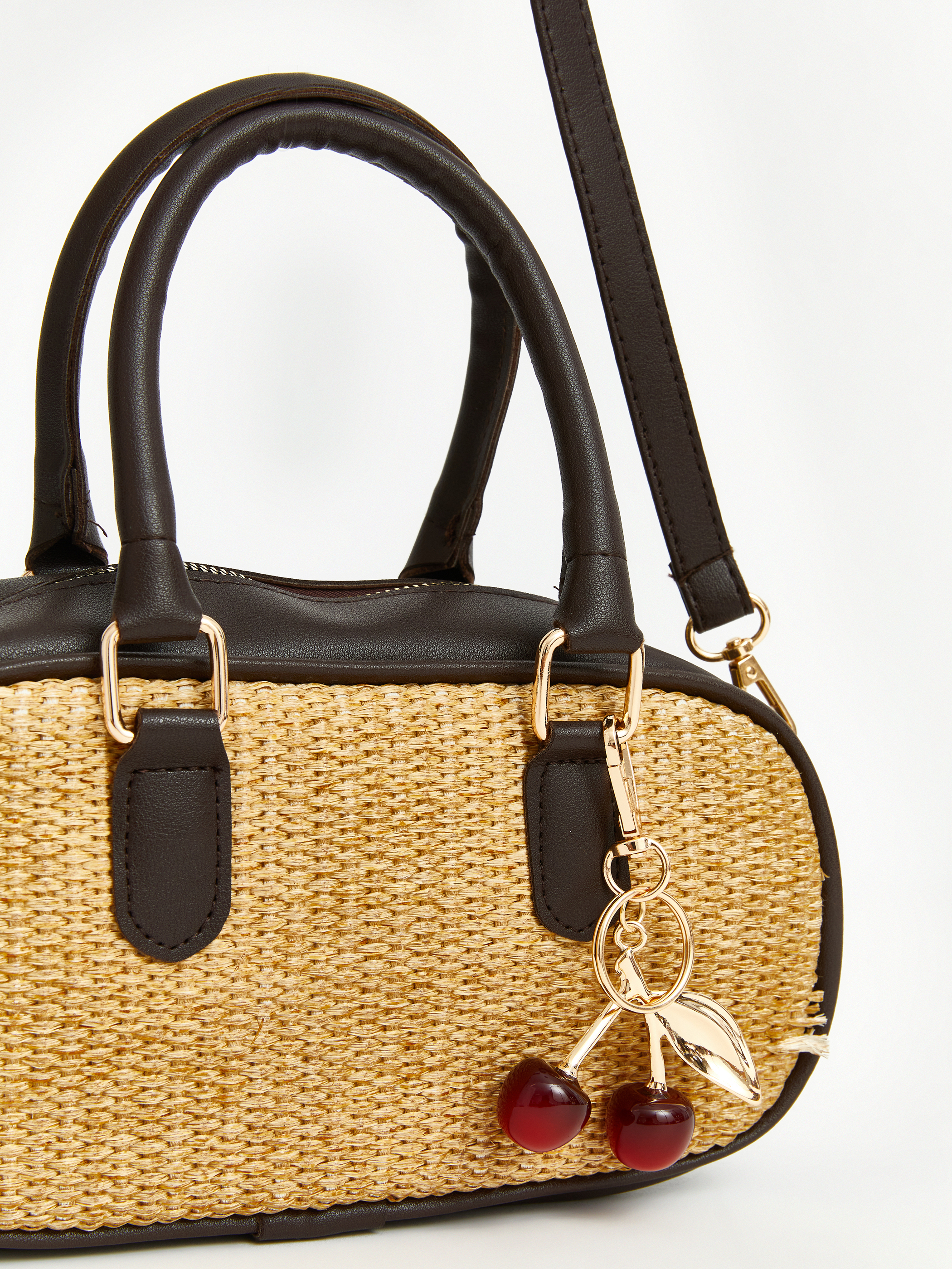 LCW ACCESSORIES Hasır Görünümlü Kadın Omuz Çantası görsel 4