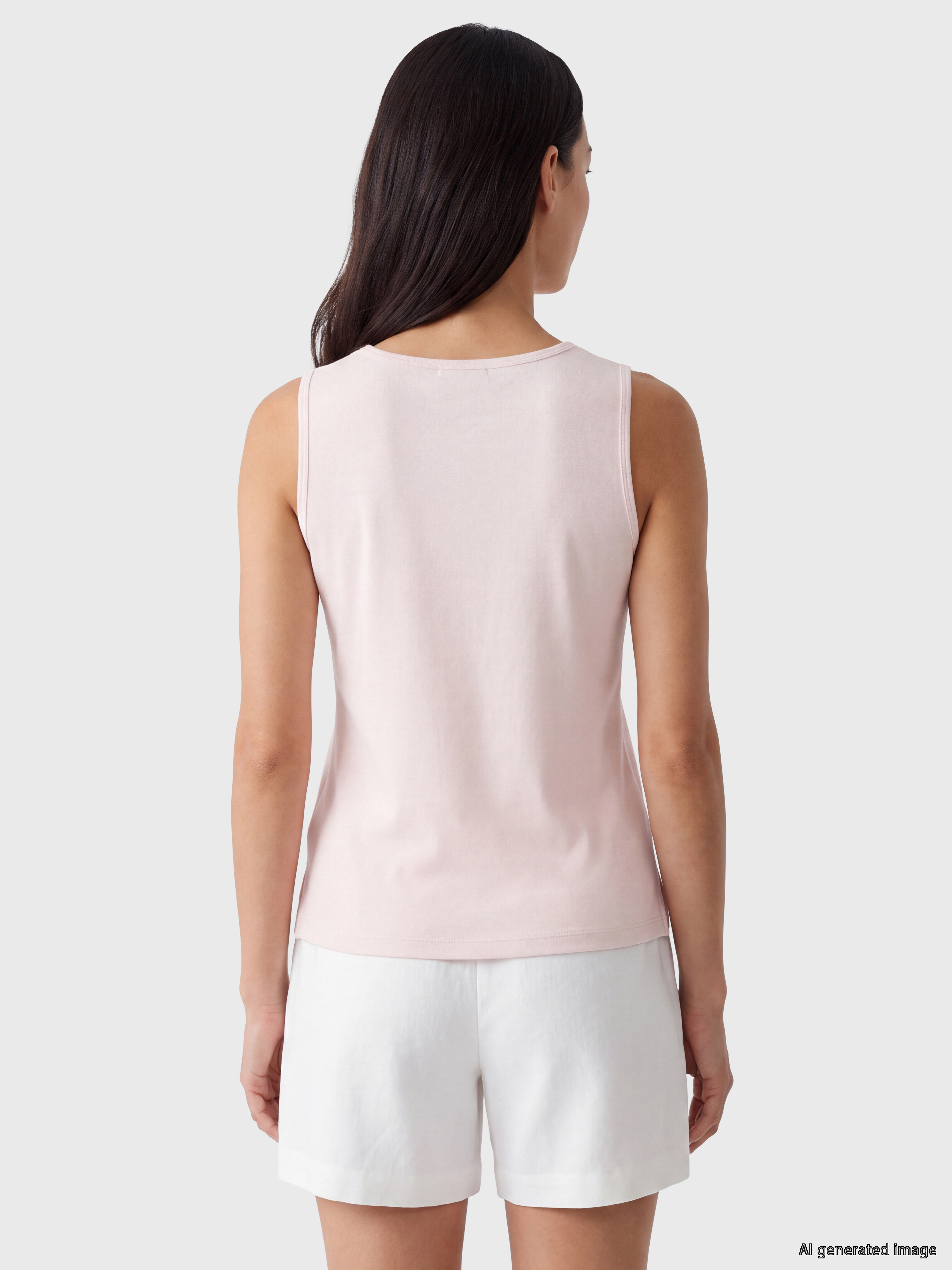 LCW EVERYDAY U Yaka Taşlı Soft Touch Kadın Atlet görsel 4