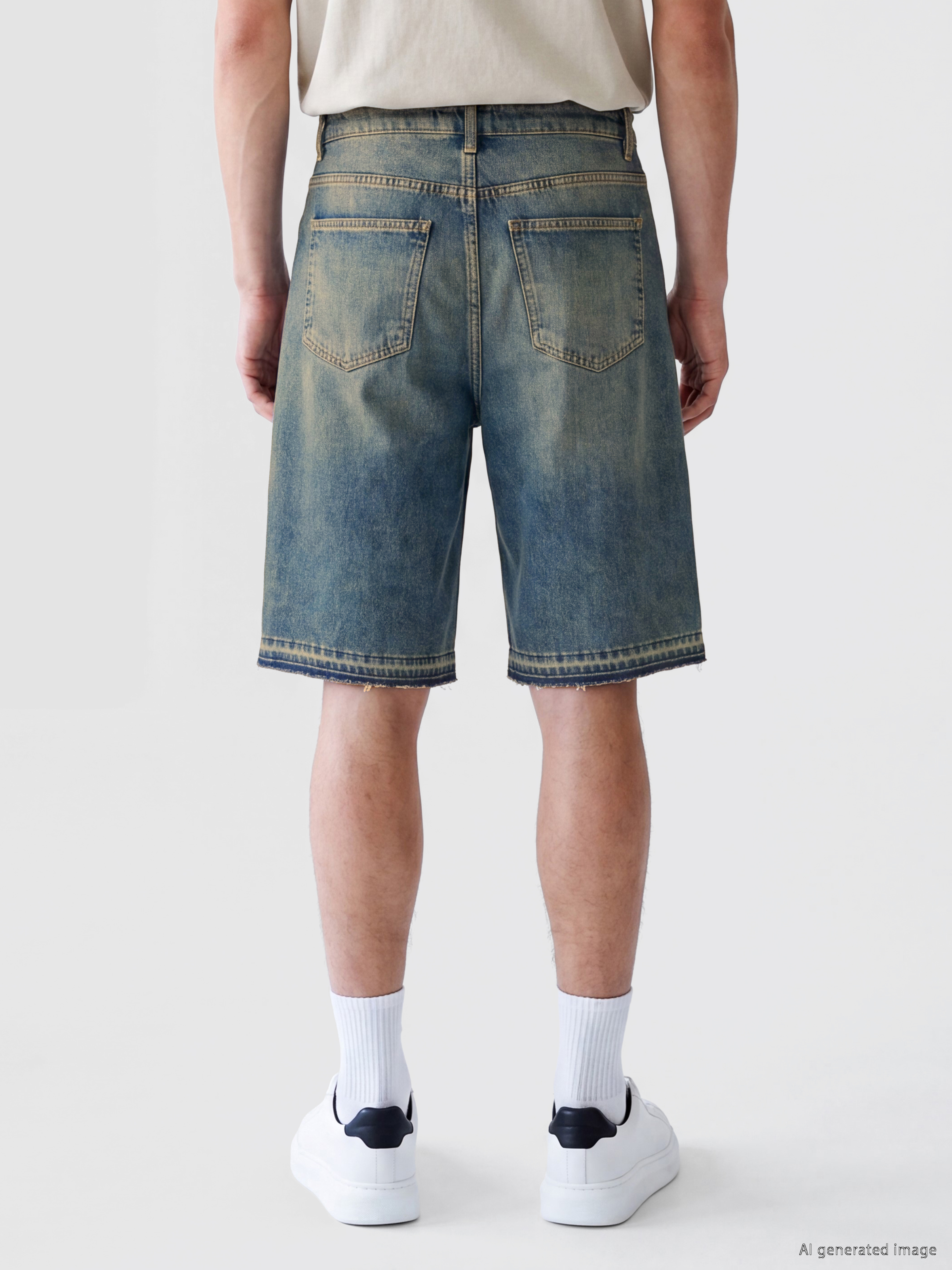 LCW Jeans Relax Fit Erkek Jean Şort görsel 3