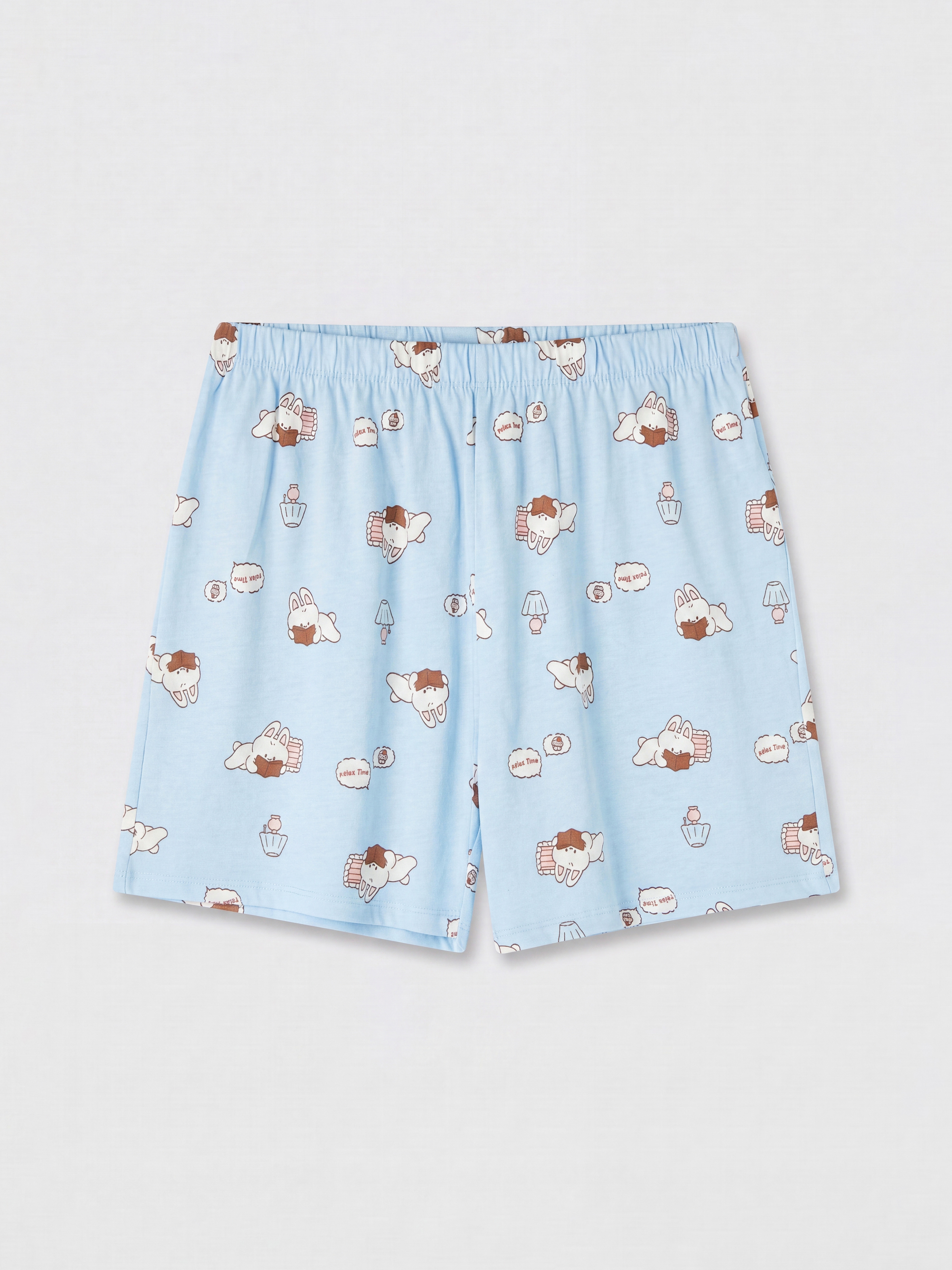 LCW Young Baskılı Kadın Şort Pijama Altı 2'li görsel 8