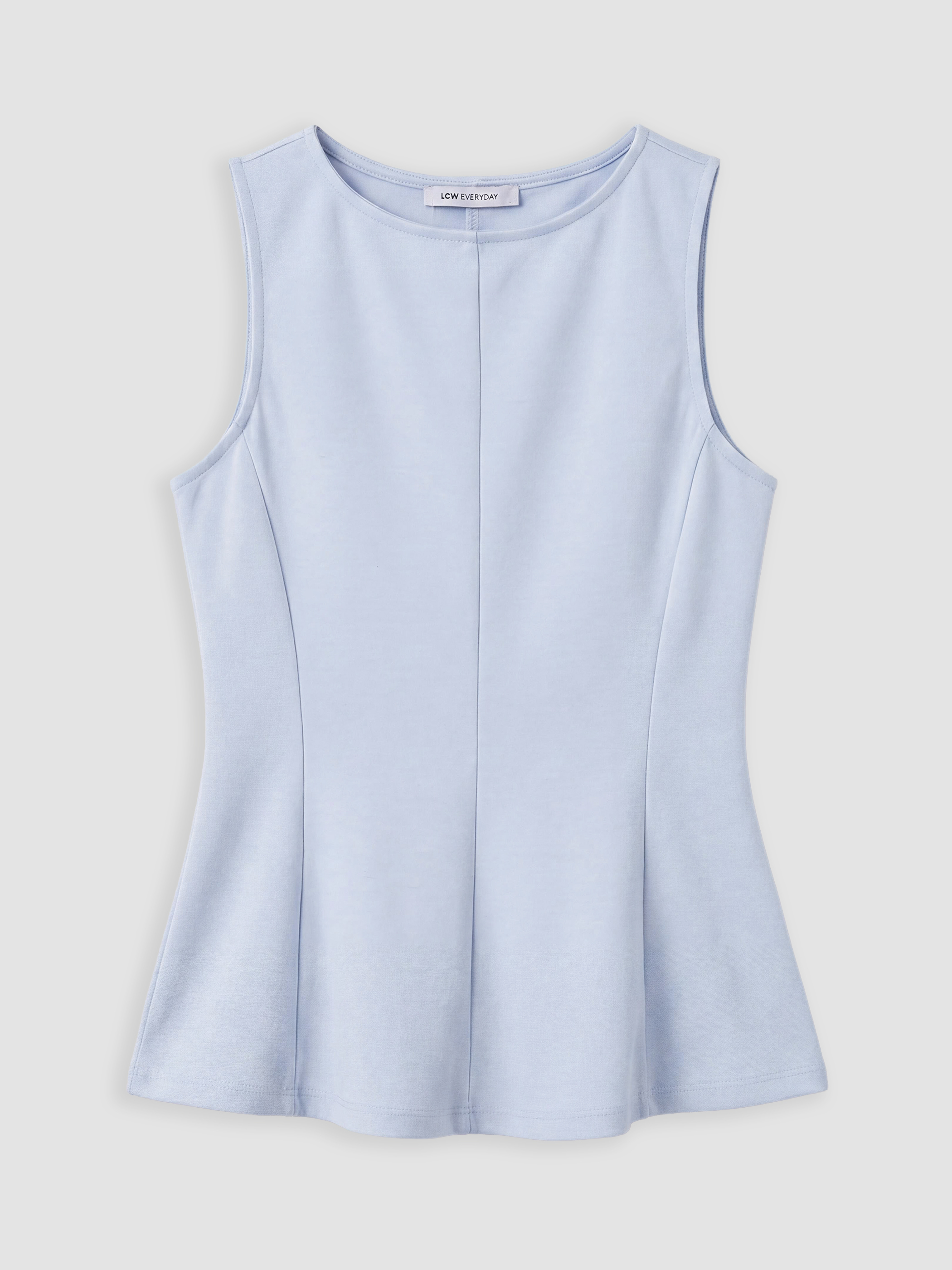 LCW EVERYDAY Bisiklet Yaka Peplum Bluz görsel 5