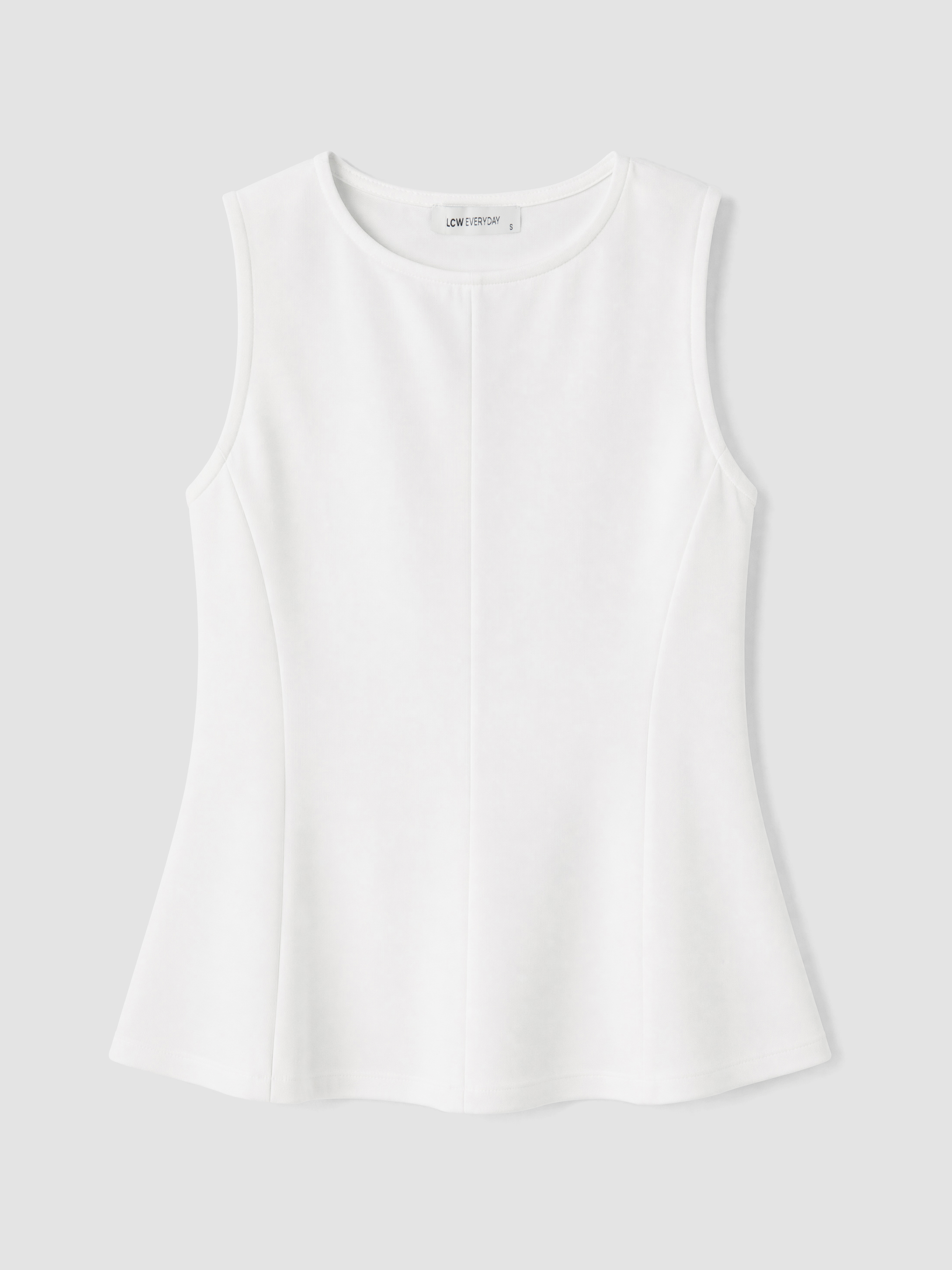 LCW EVERYDAY Bisiklet Yaka Peplum Bluz görsel 5