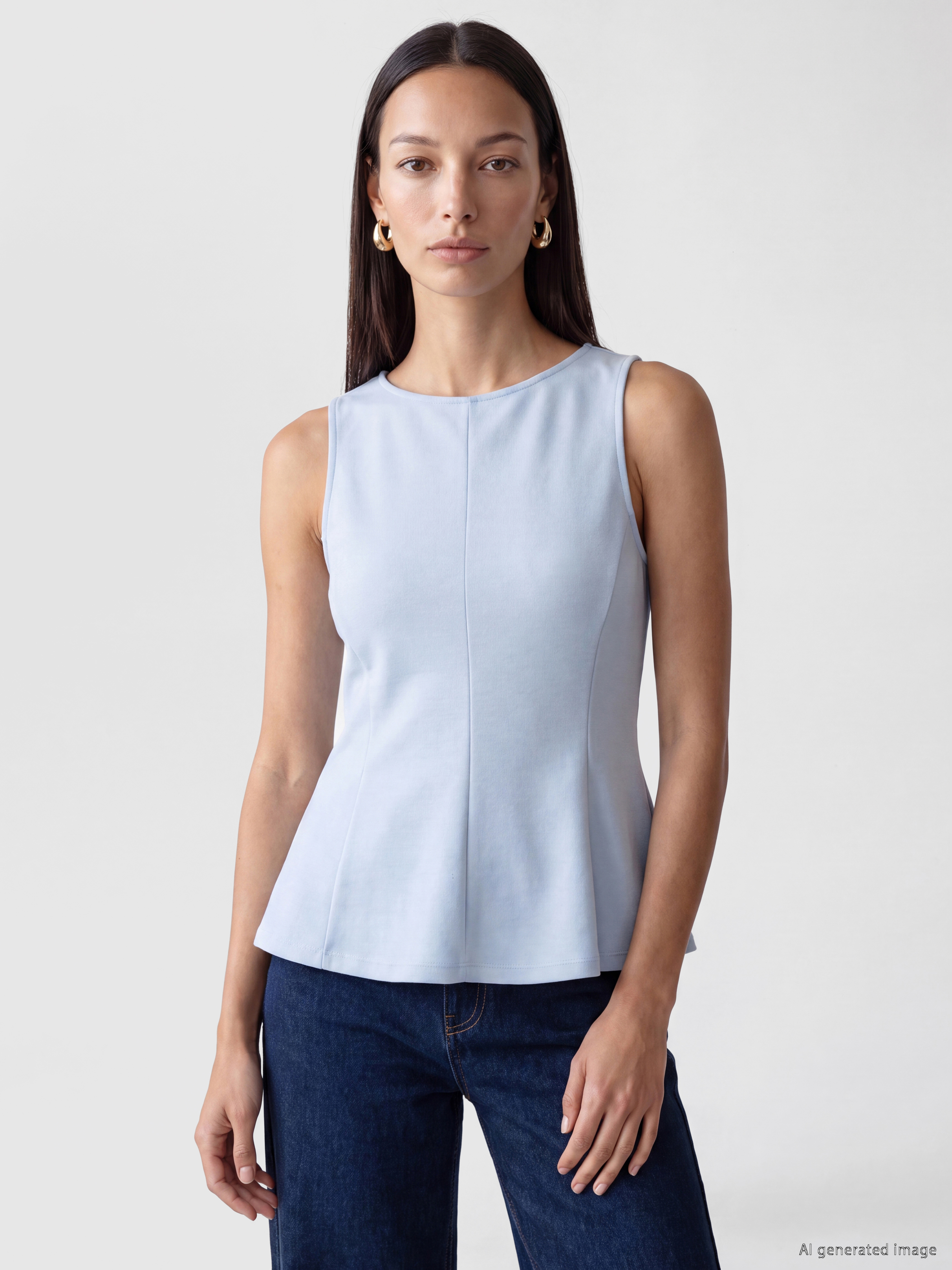 LCW EVERYDAY Bisiklet Yaka Peplum Bluz
