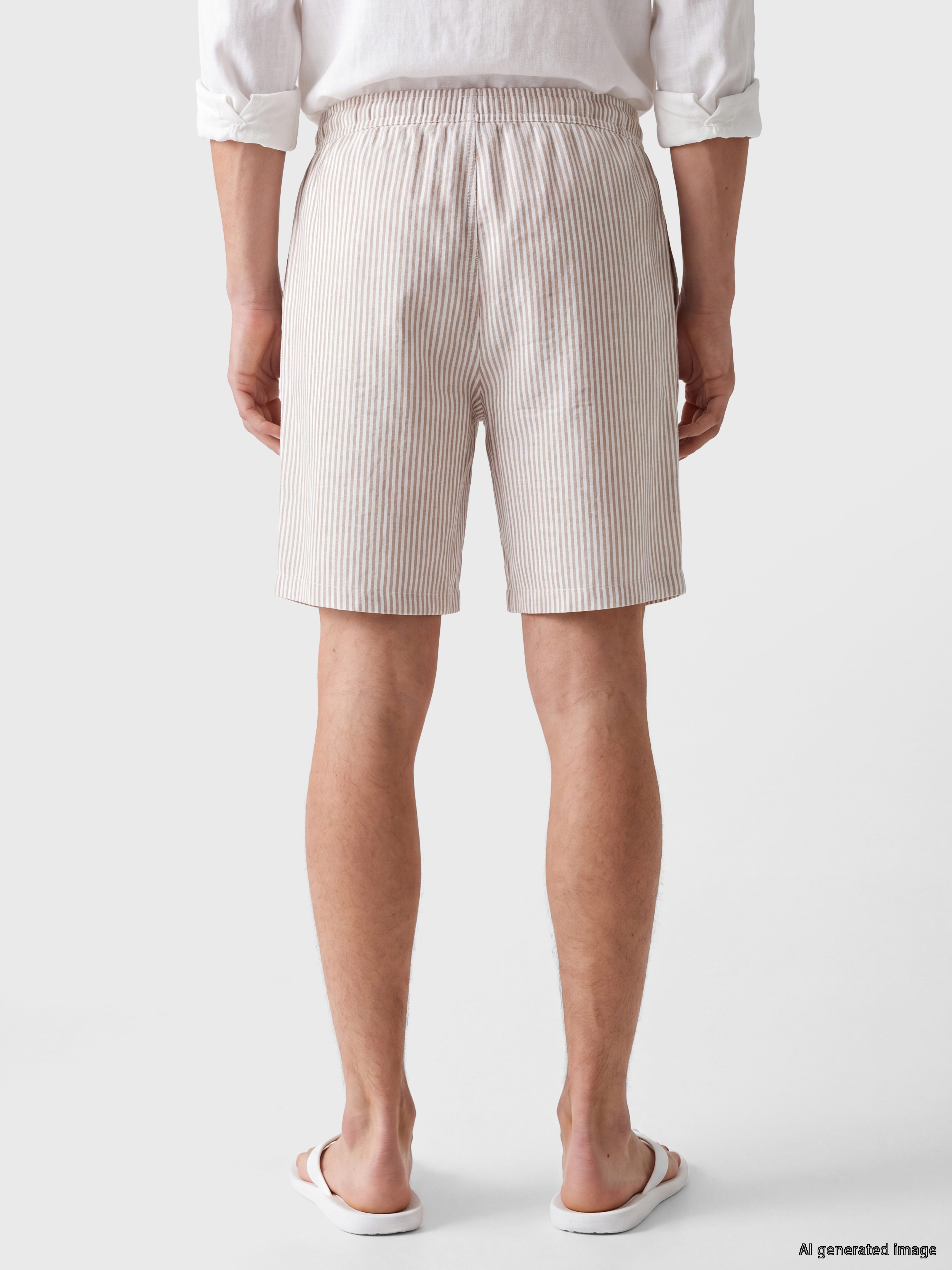 LC WAIKIKI Regular Fit Çizgili Erkek Şort görsel 4