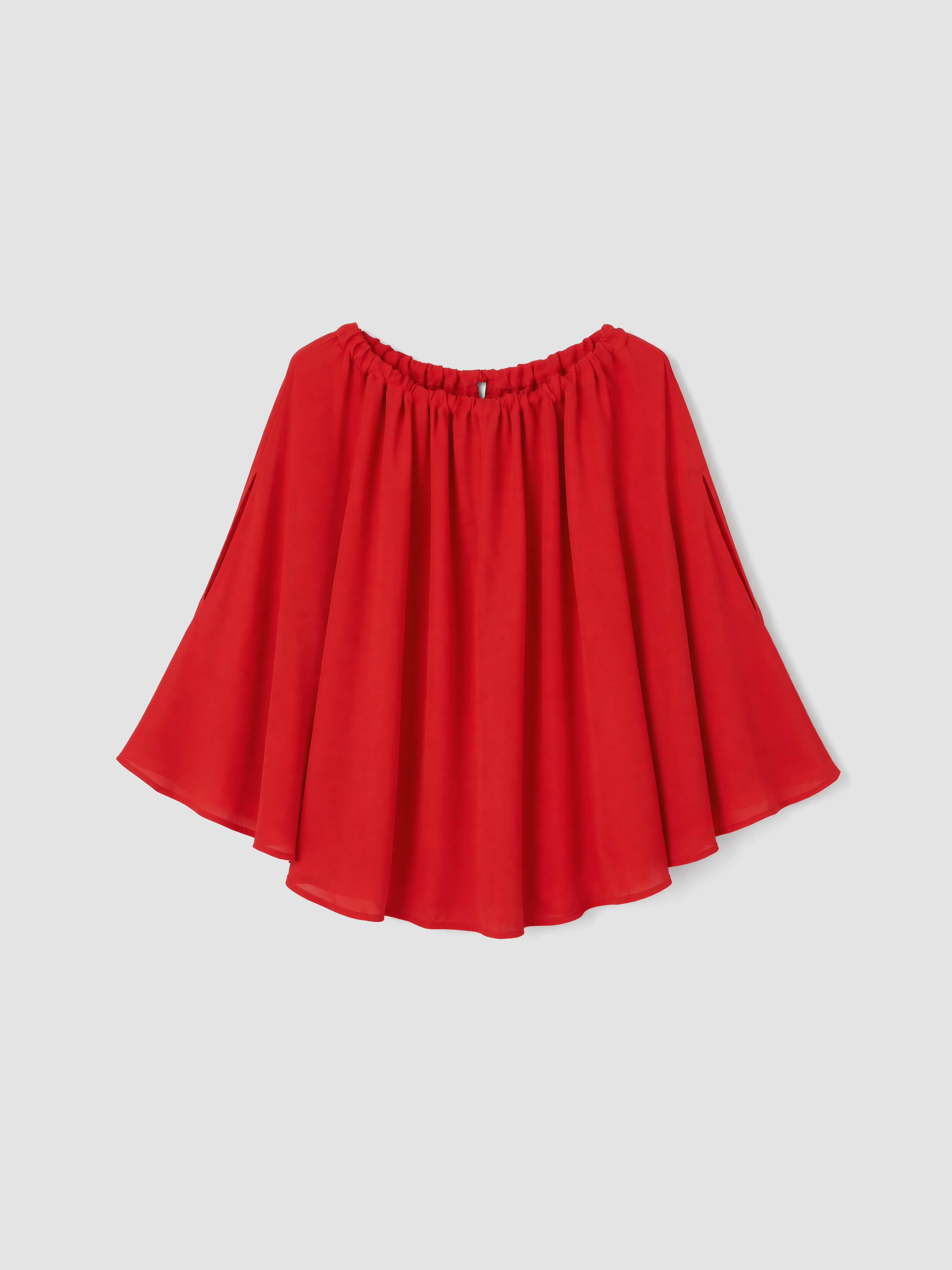 LCW Vision Kayık Yaka Büzgülü Pelerin Bluz görsel 6