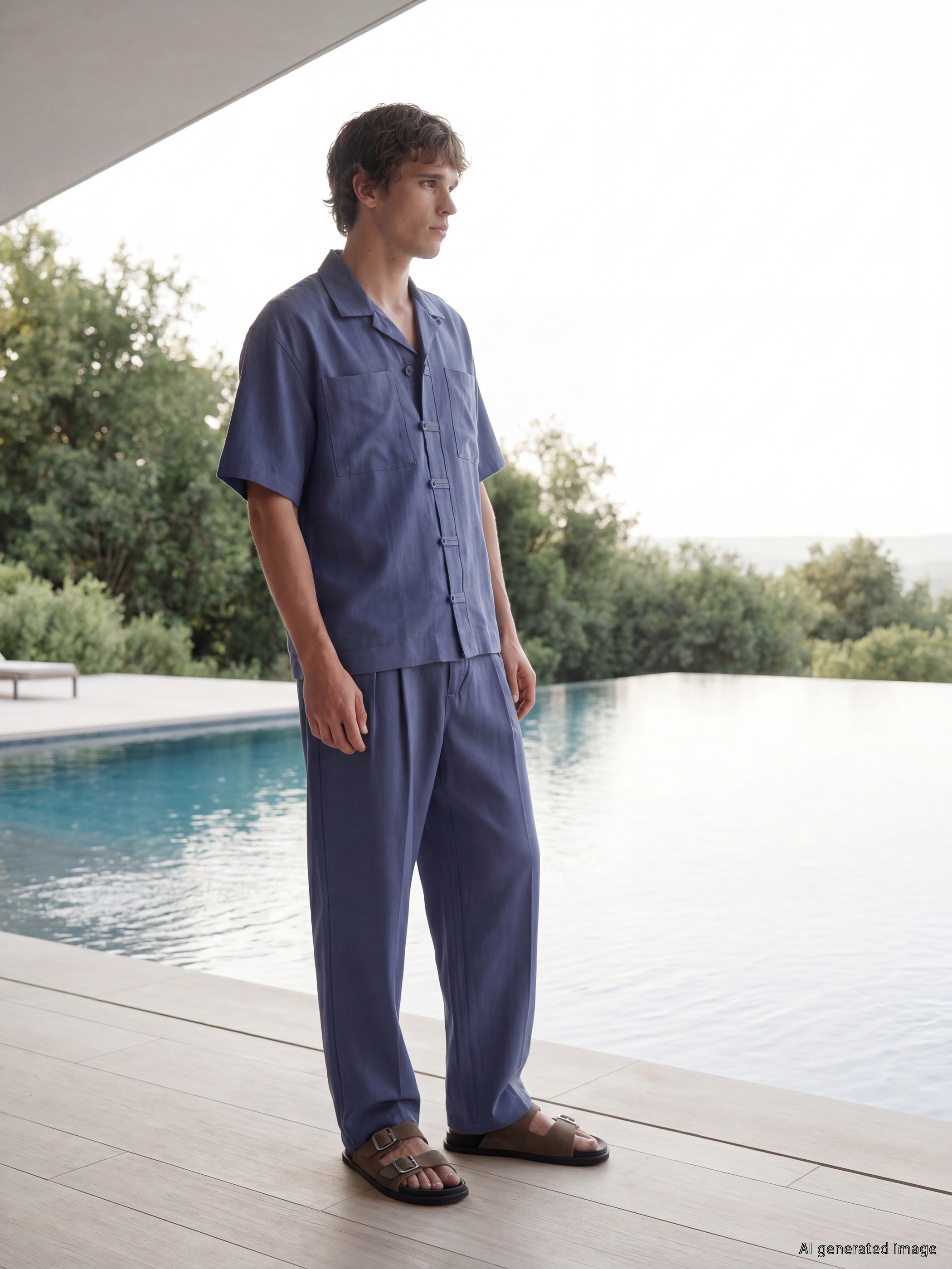 LCW Vision Loose Fit Erkek Gömlek görsel 2