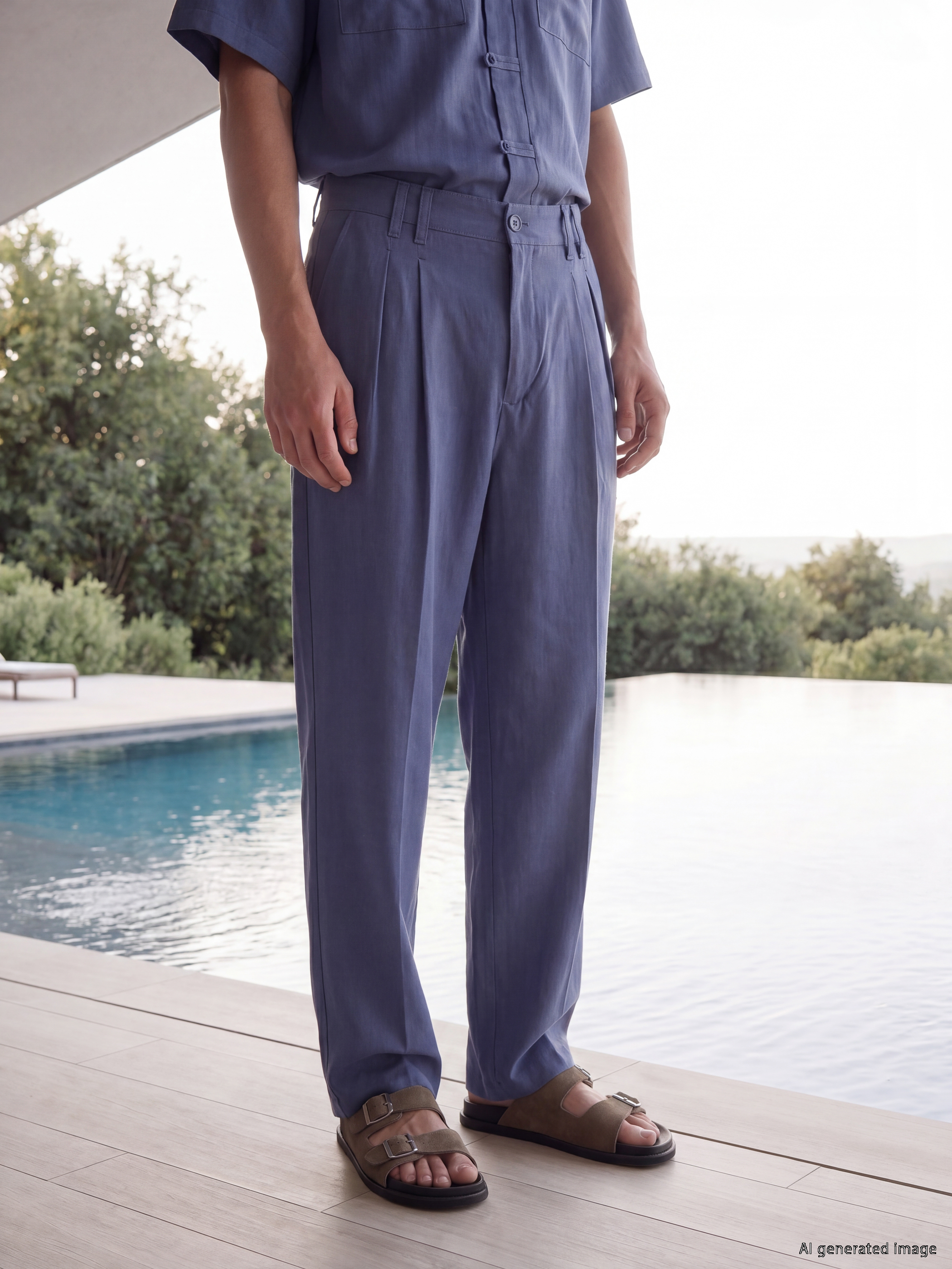 LCW Vision Relax Fit Erkek Pileli Pantolon görsel 2