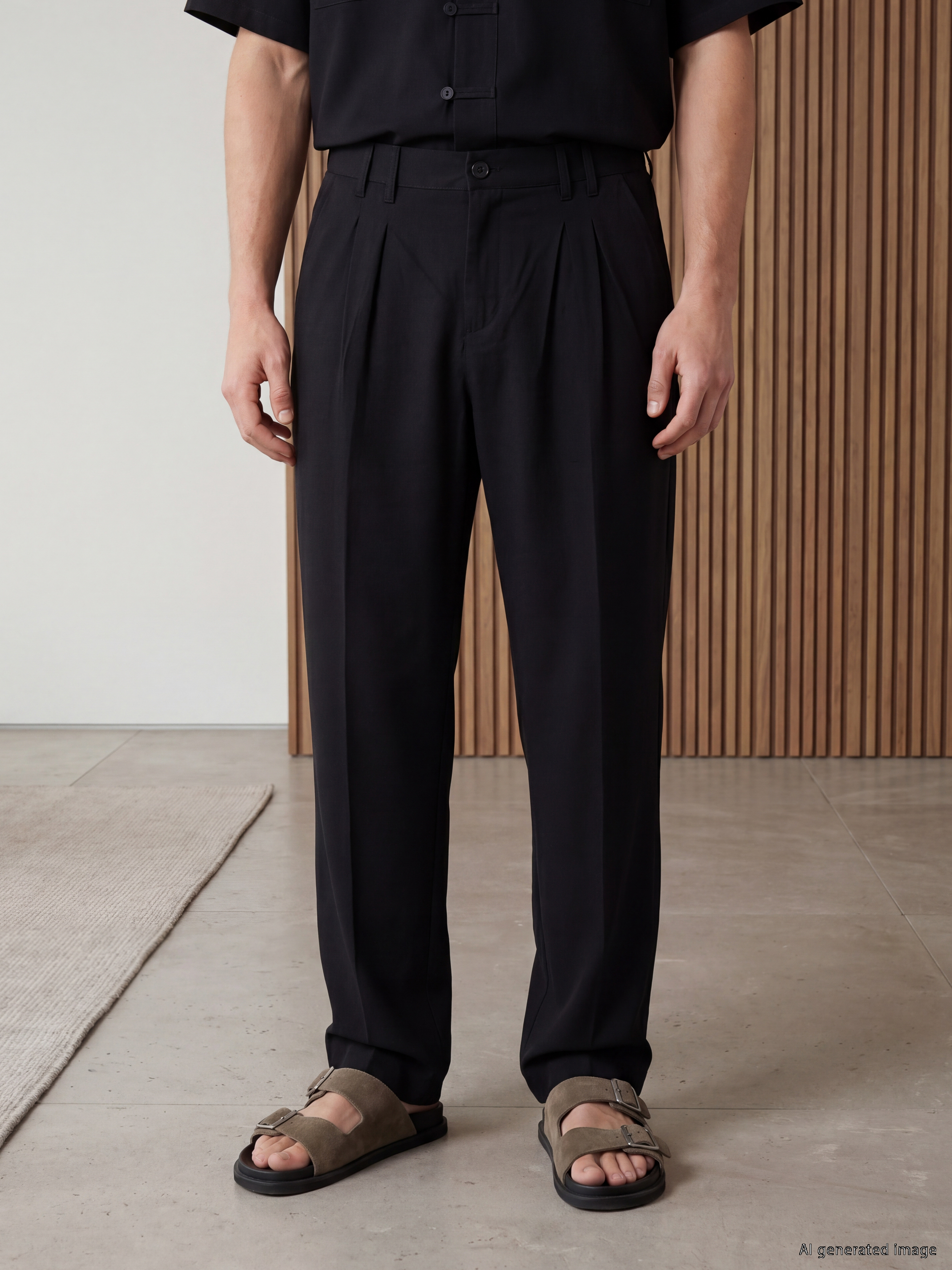 LCW Vision Relax Fit Erkek Pileli Pantolon görsel 2