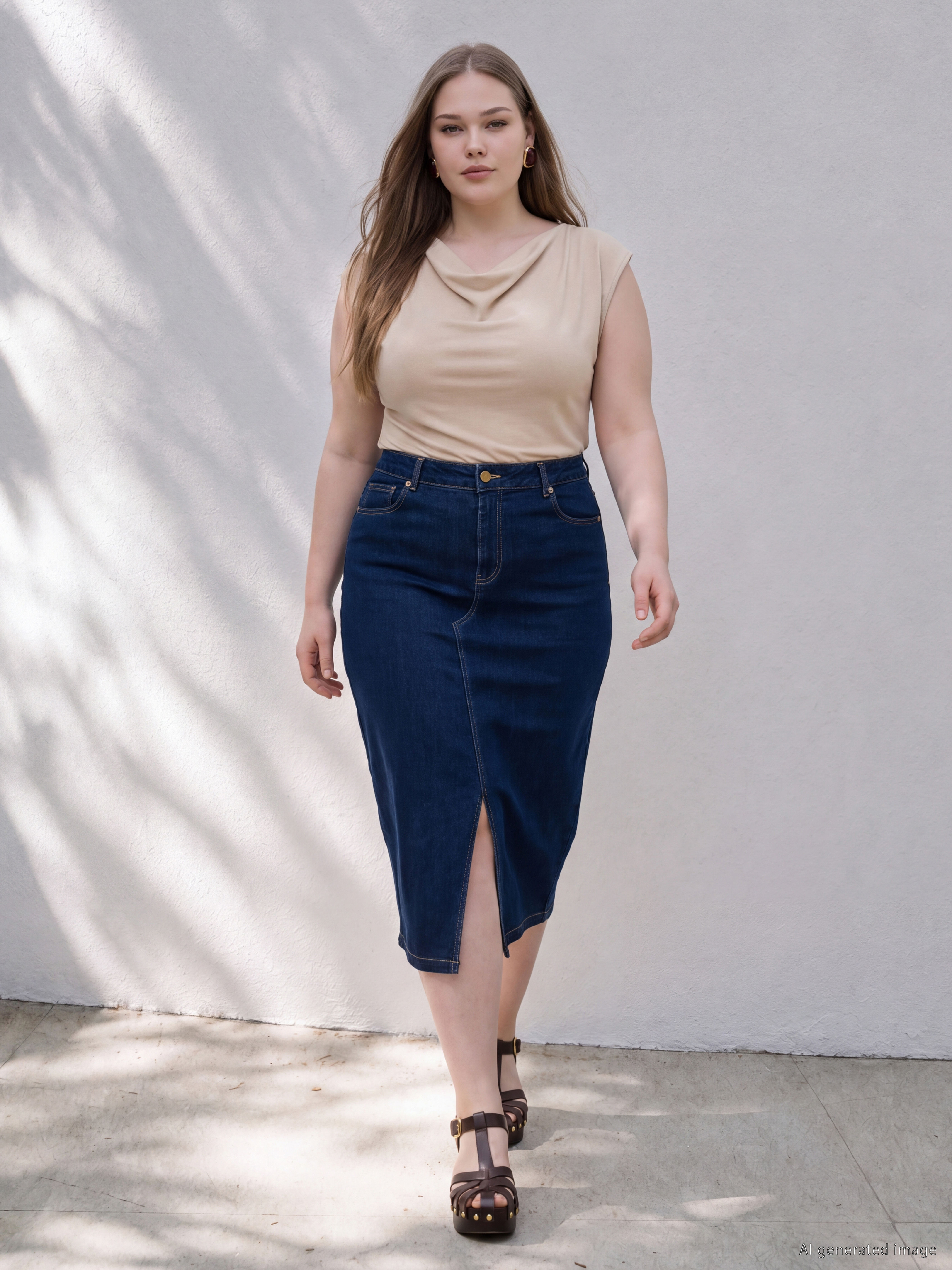 LCW Curve Büyük Beden Regular Fit Jean Etek