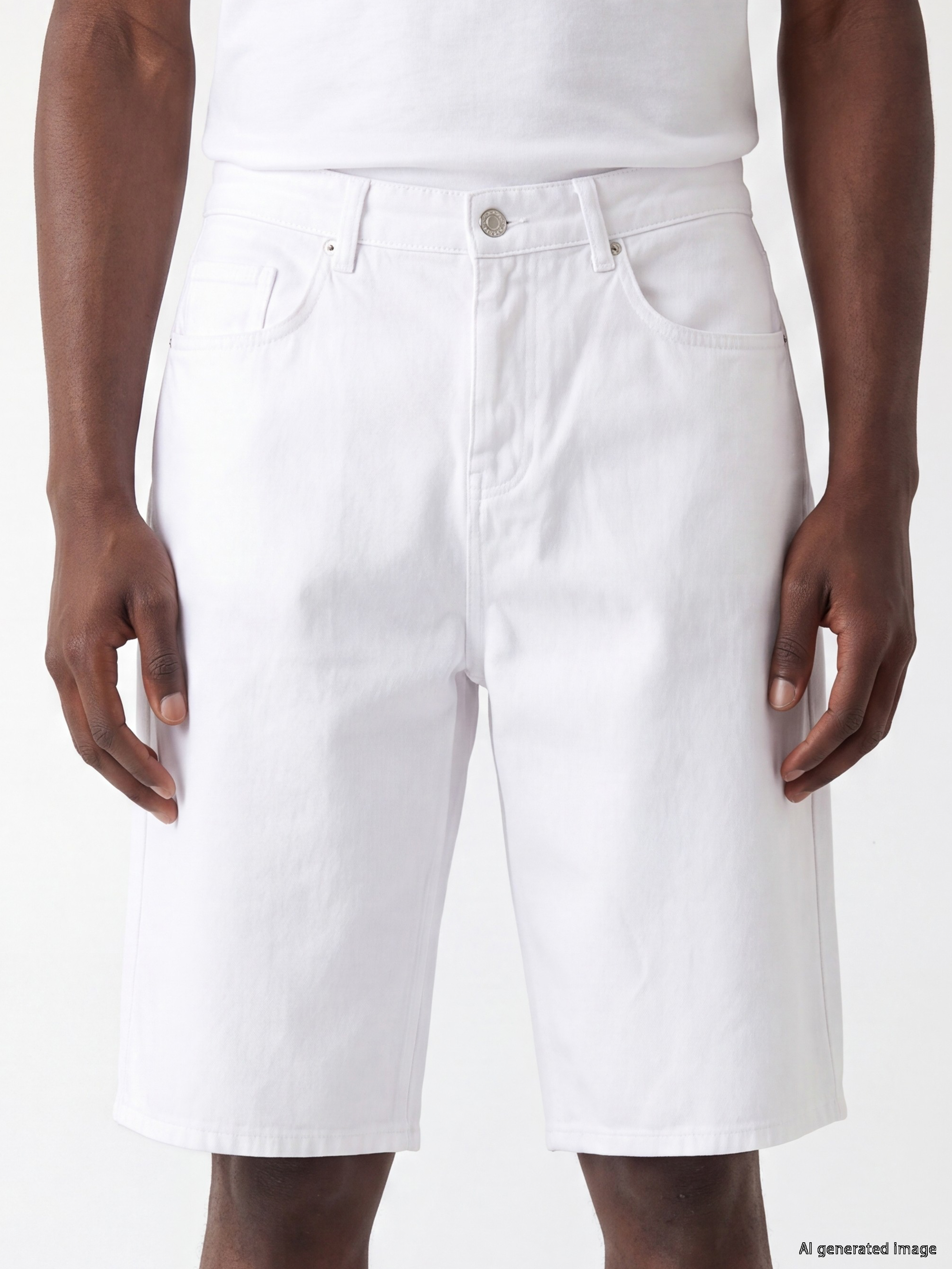XSIDE Regular Fit Erkek Jean Şort görsel 3