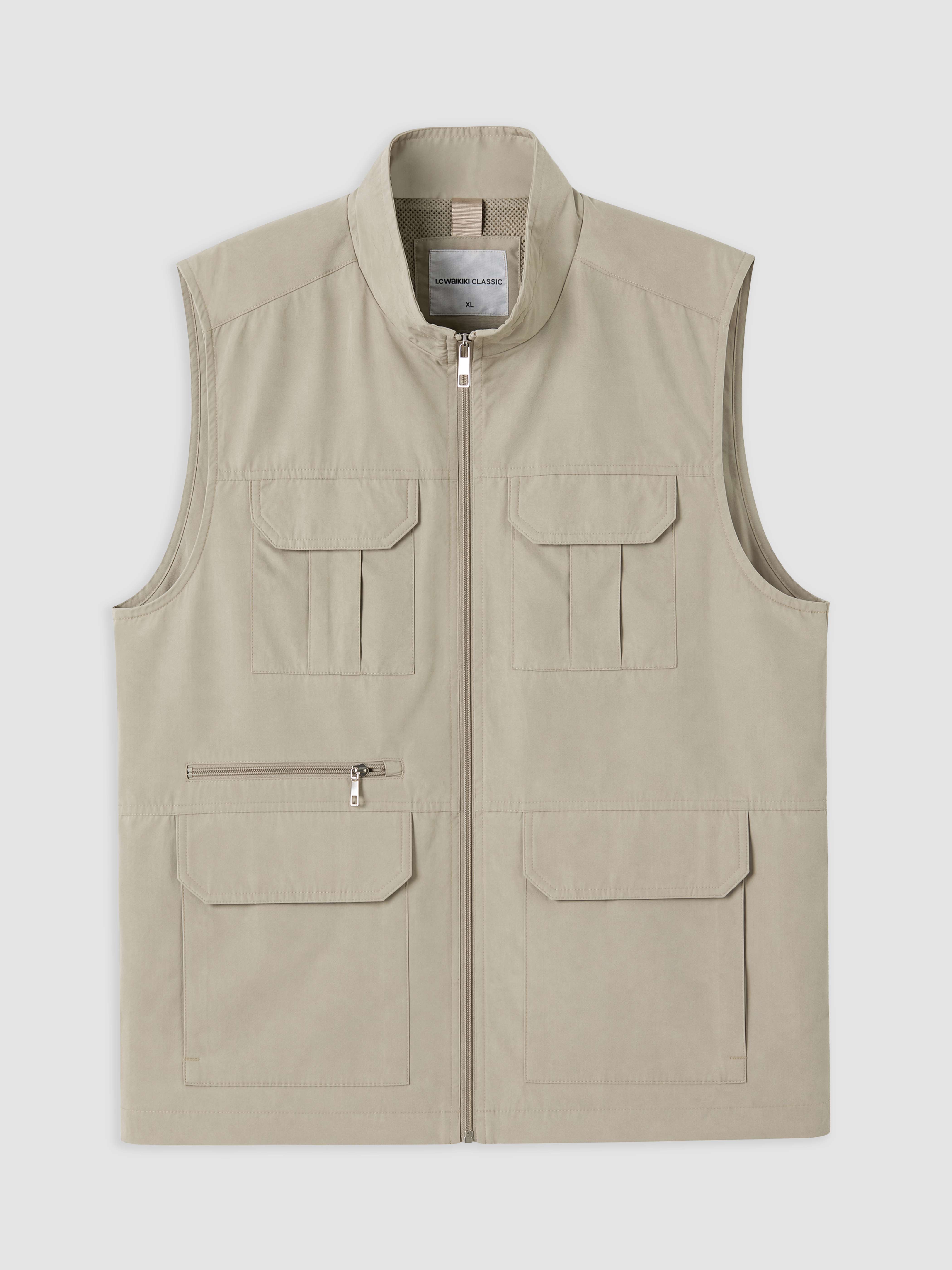 LCWAIKIKI Classic Regular Fit Dik Yaka Erkek Avcı Yeleği görsel 4