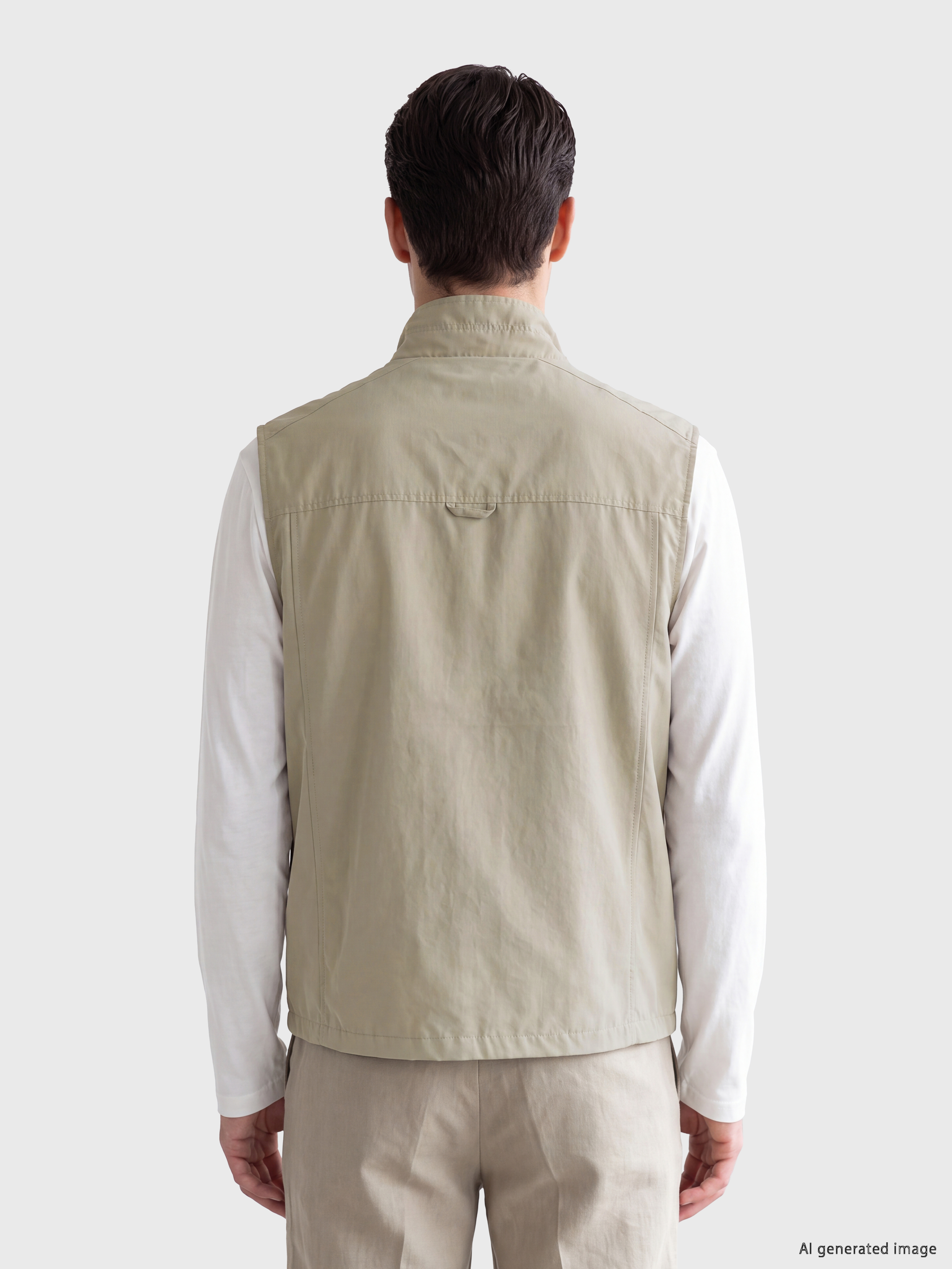 LCWAIKIKI Classic Regular Fit Dik Yaka Erkek Avcı Yeleği görsel 3