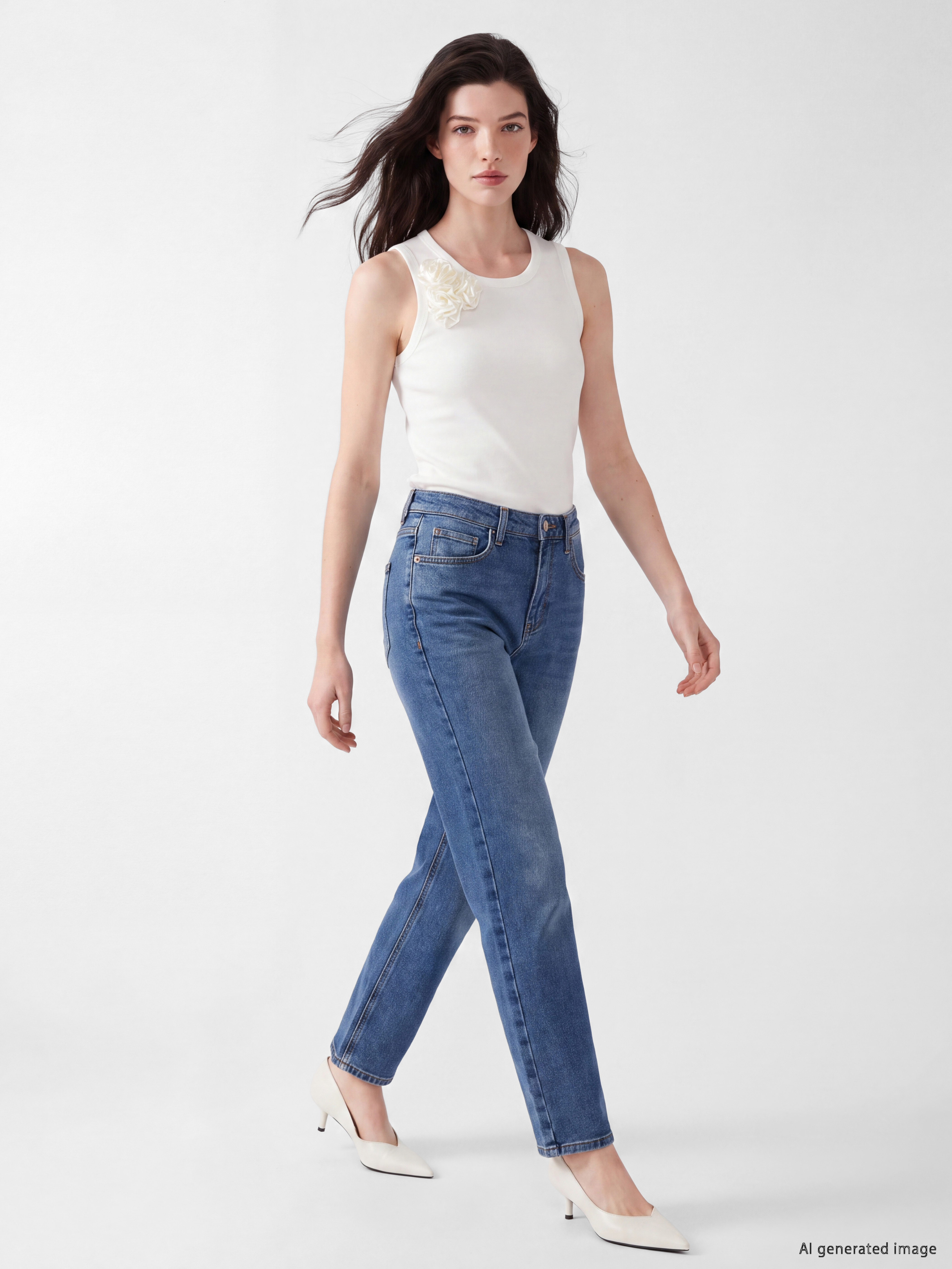 LCW Comfort Bisiklet Yaka Kadın Atlet görsel 2