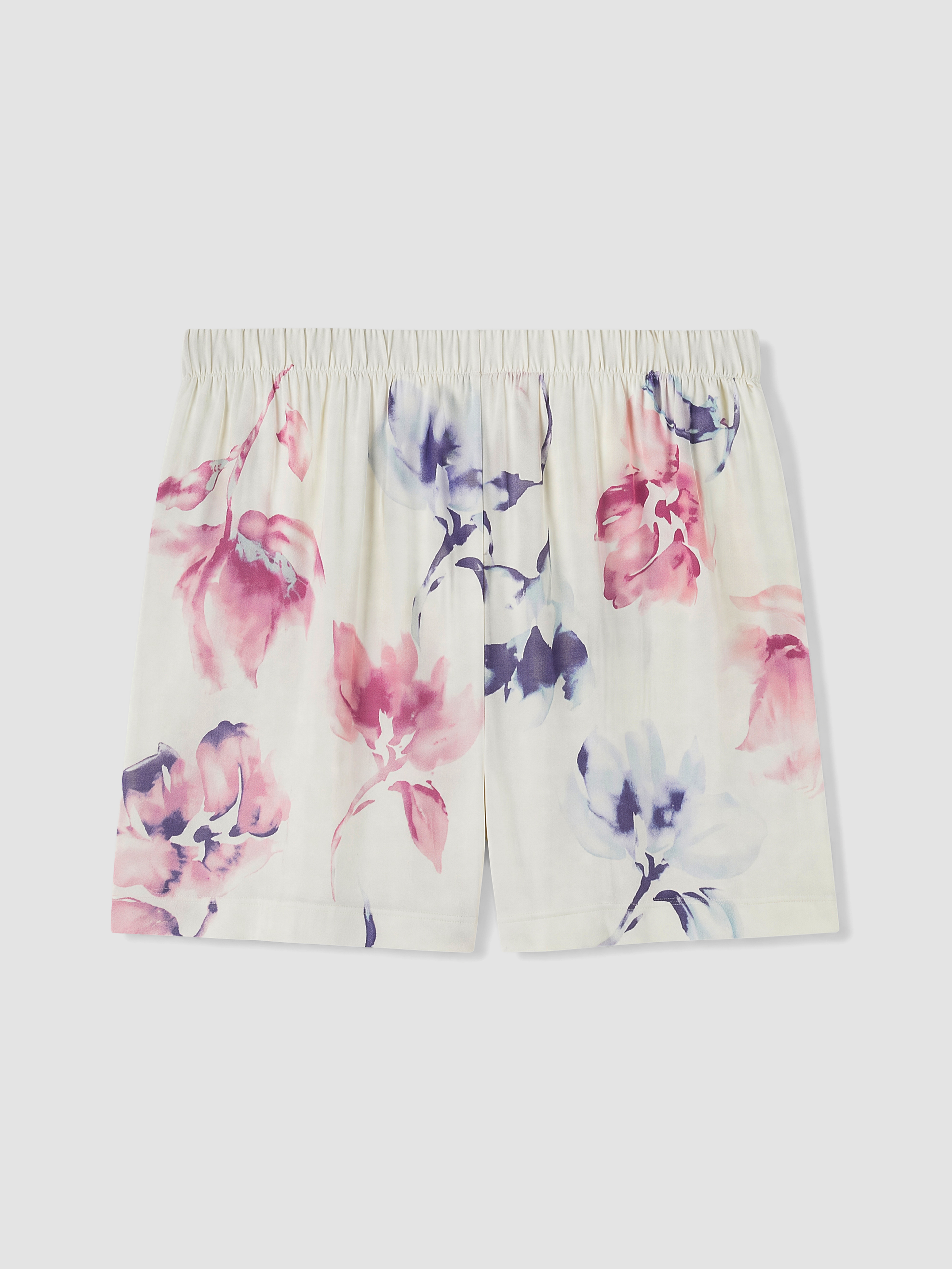 LCW DREAM Çiçekli %100 Pamuklu Kadın Şort Pijama Altı görsel 6