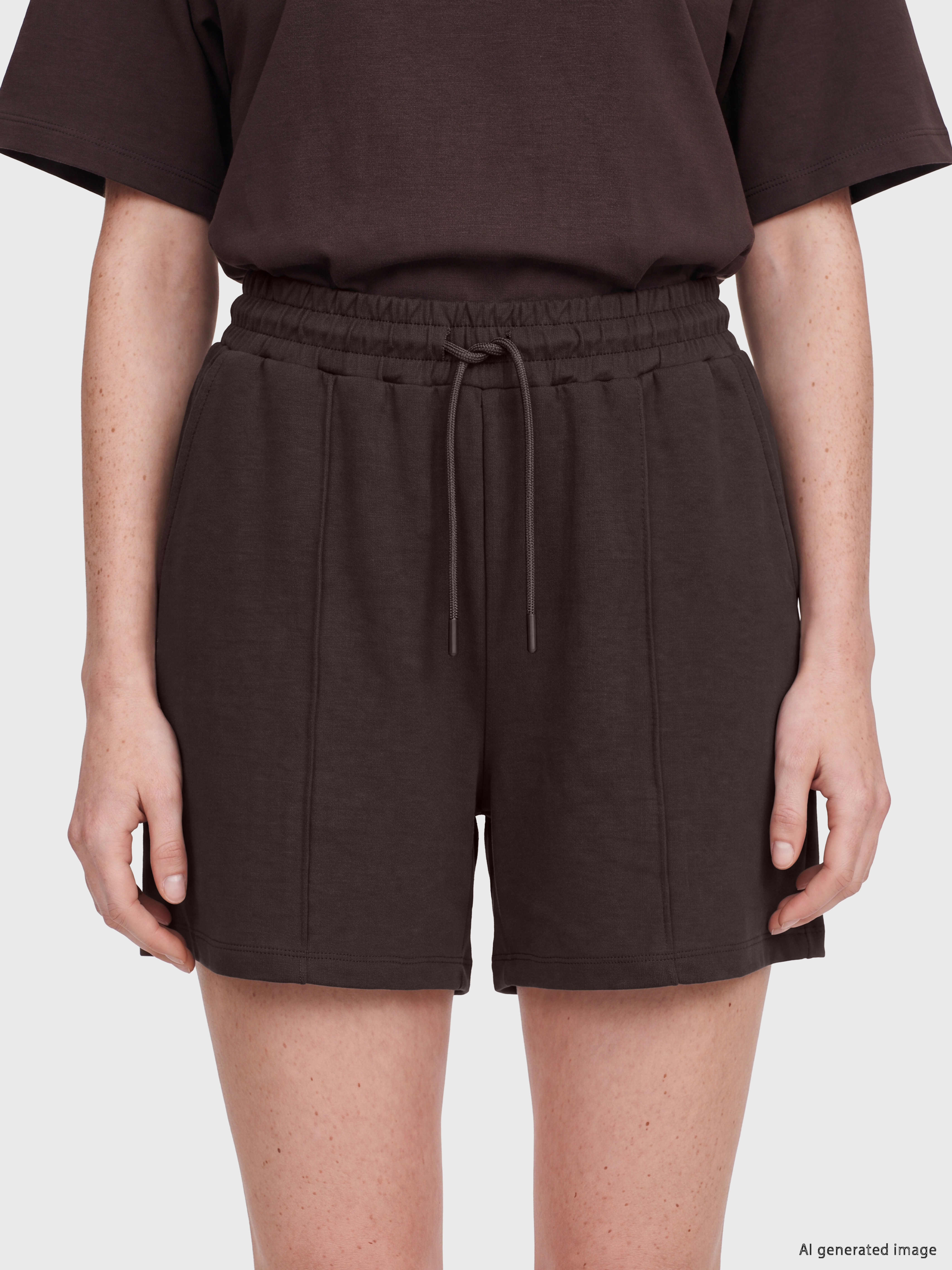LCW Comfort Beli Lastikli Soft Touch Kadın Şort görsel 3