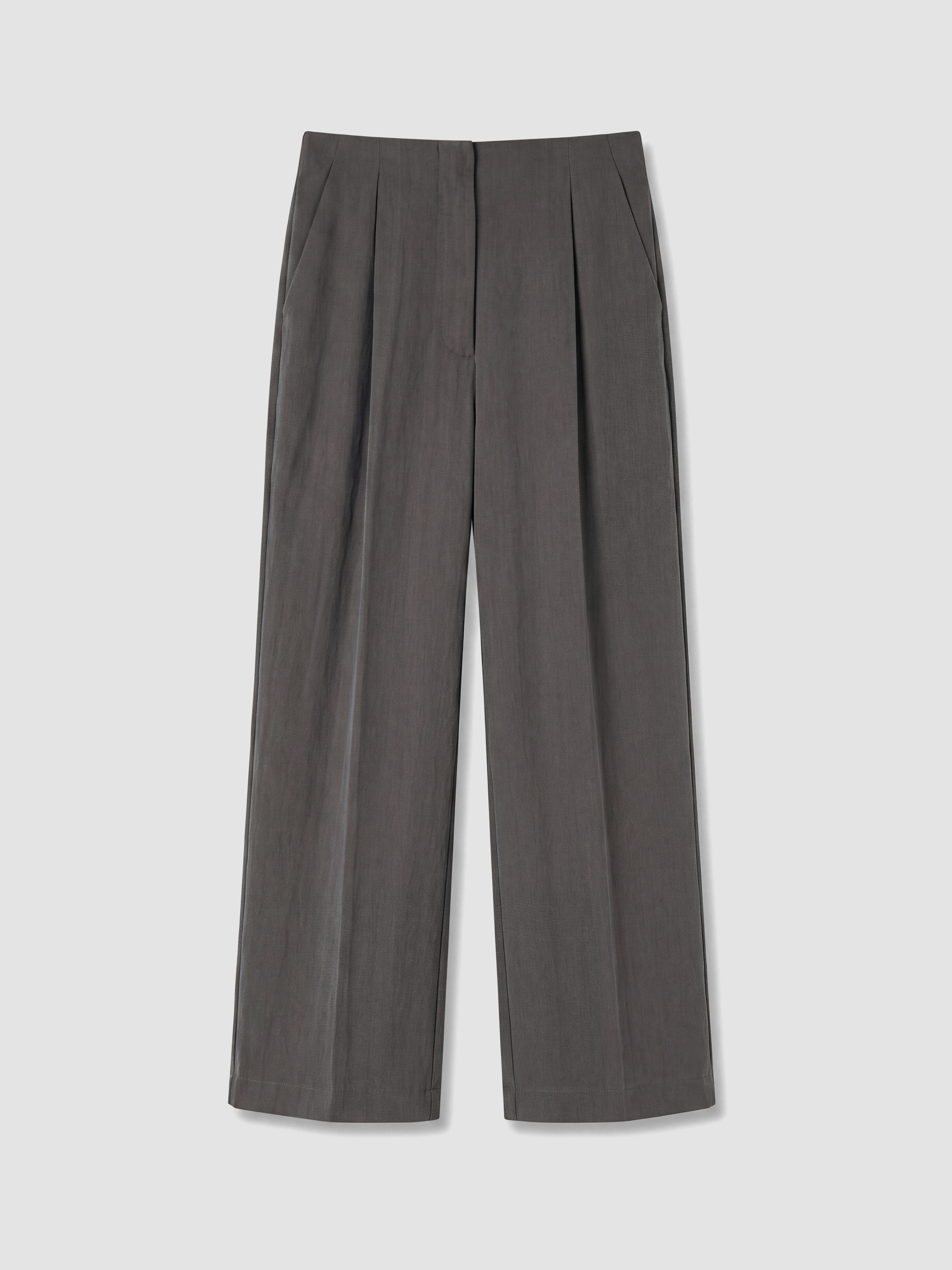 LCW Modest Loose Fit Kadın Pileli Kumaş Pantolon görsel 5