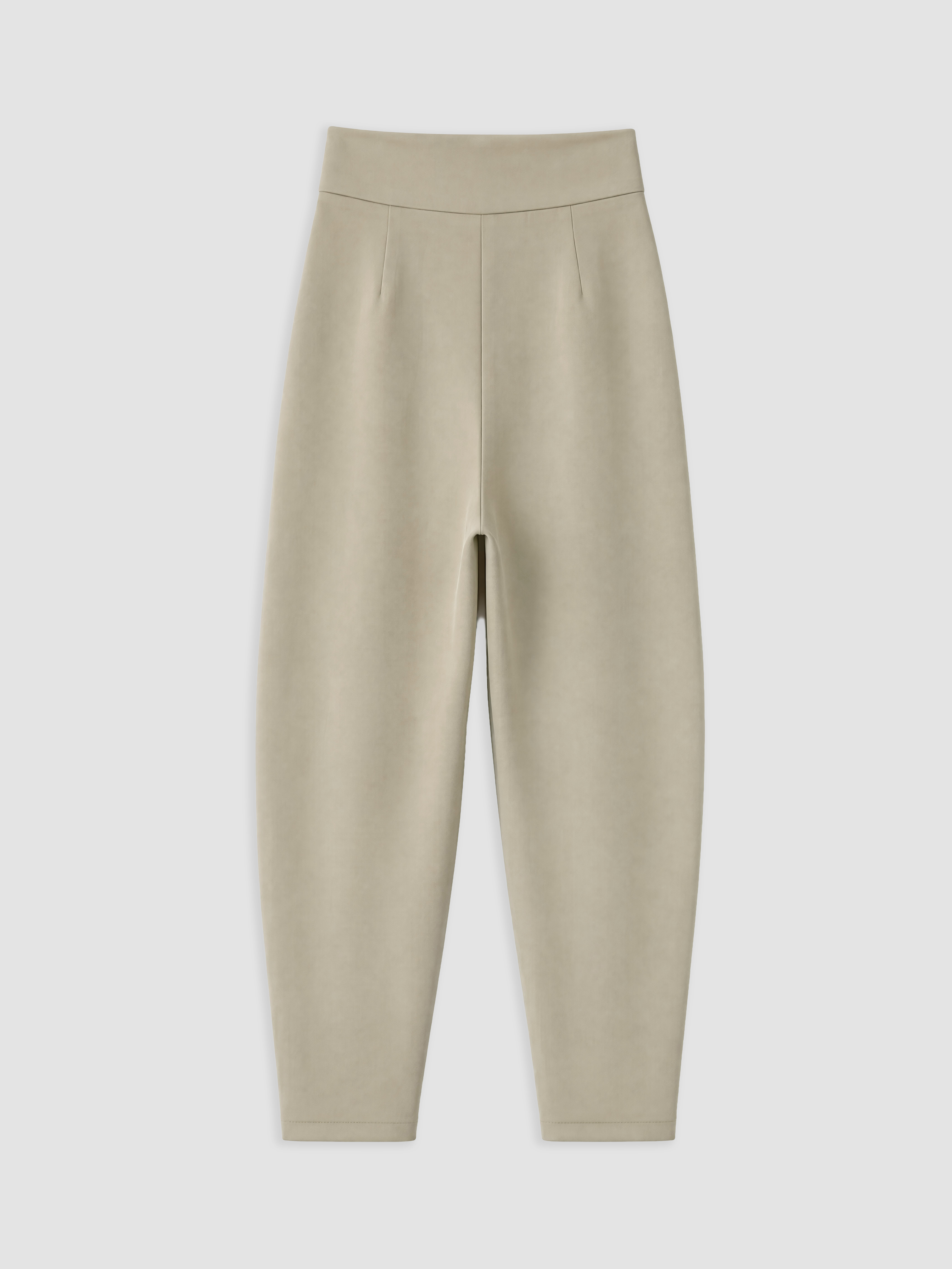 LCW Modest Yüksek Bel Baggy Kesim Pileli Kadın Kumaş Pantolon görsel 7