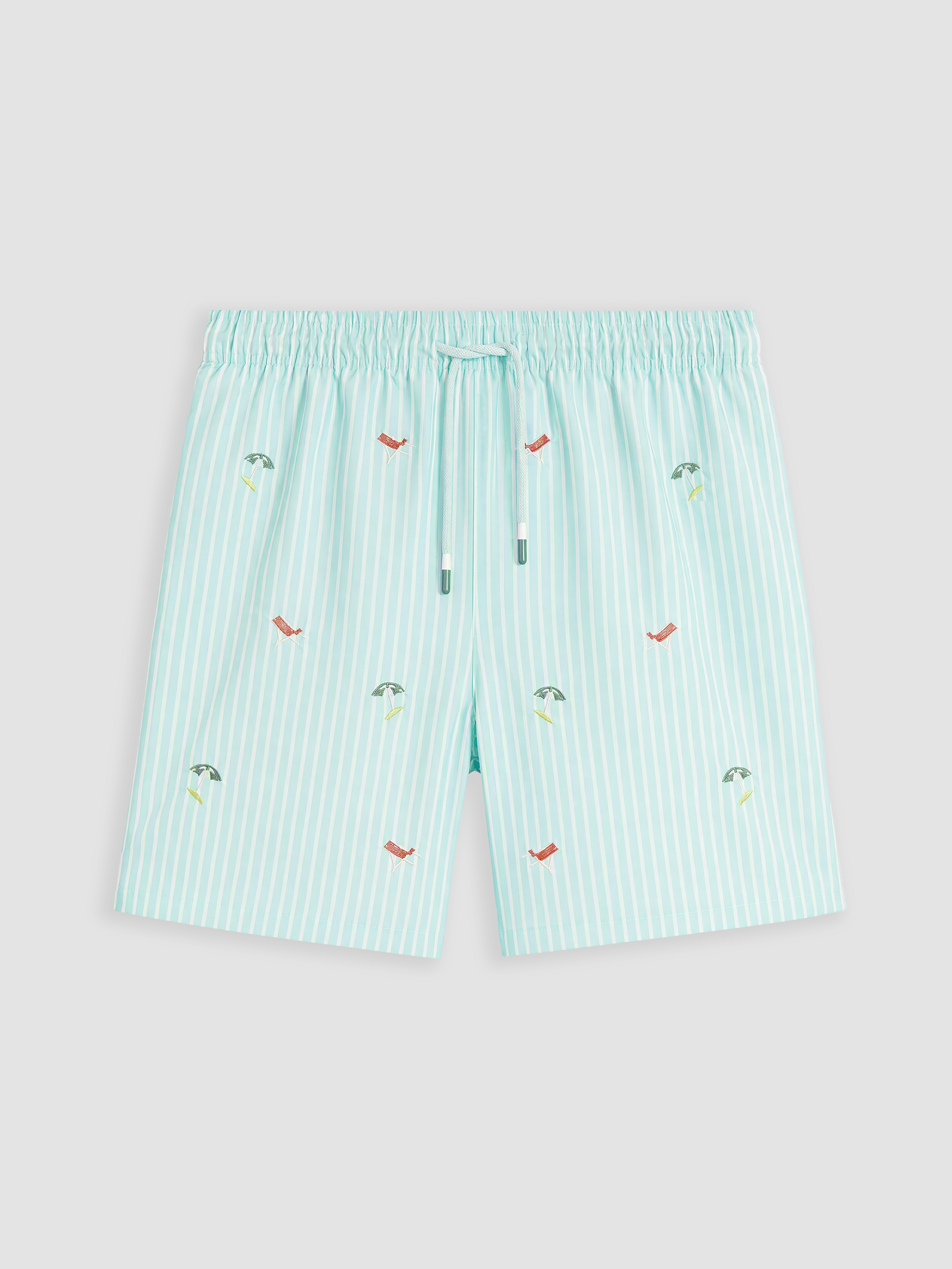 LCW SWIMWEAR Kısa Boy Nakışlı Erkek Deniz Şortu görsel 4