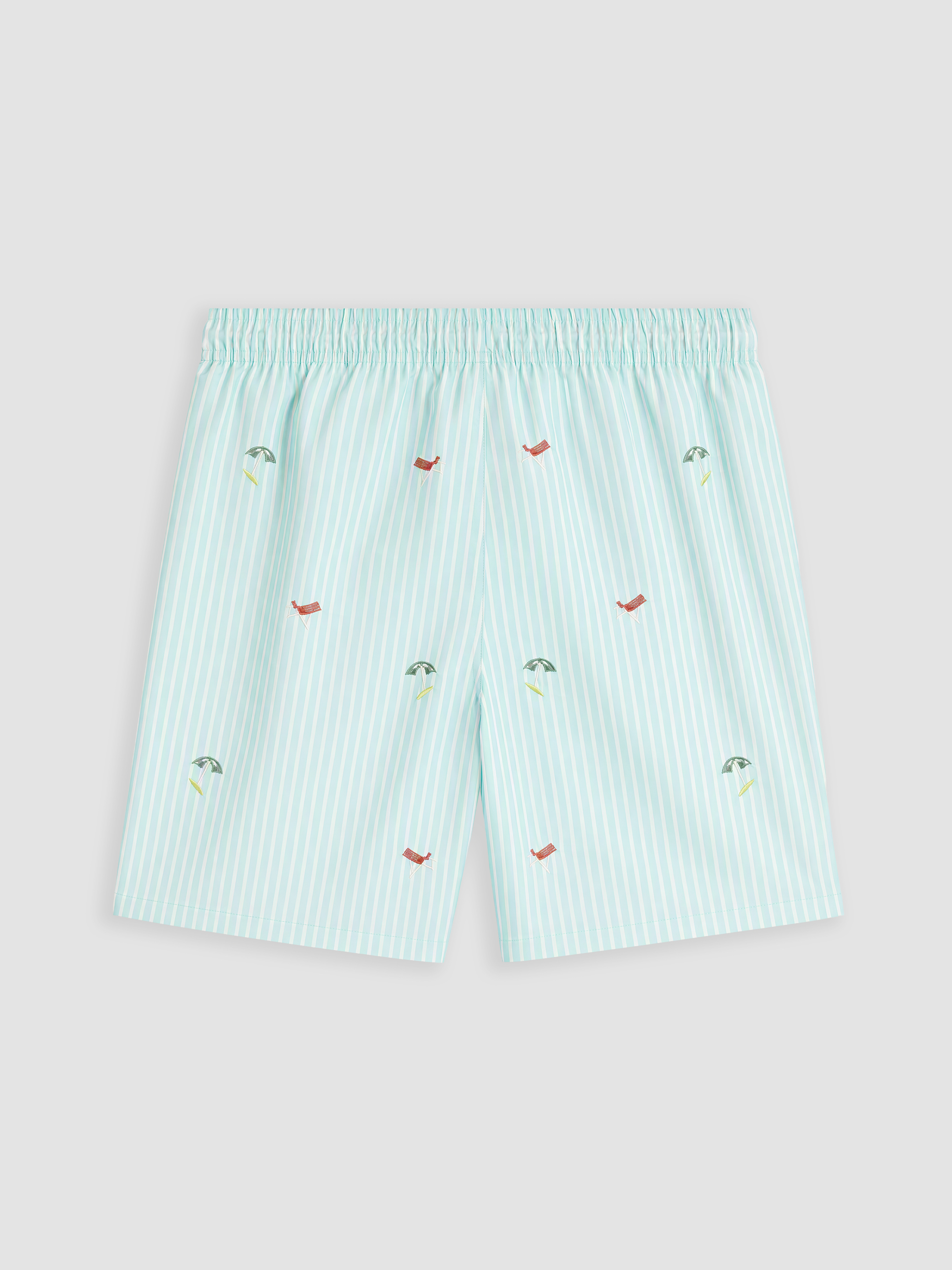 LCW SWIMWEAR Kısa Boy Nakışlı Erkek Deniz Şortu görsel 6