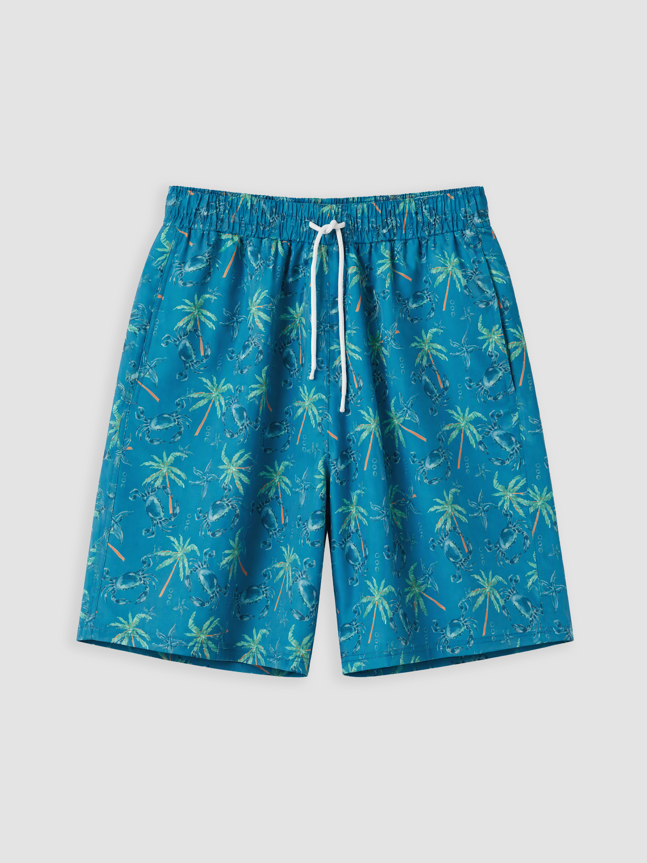LCW SWIMWEAR Diz Hizası Boy Desenli Erkek Deniz Şortu görsel 5