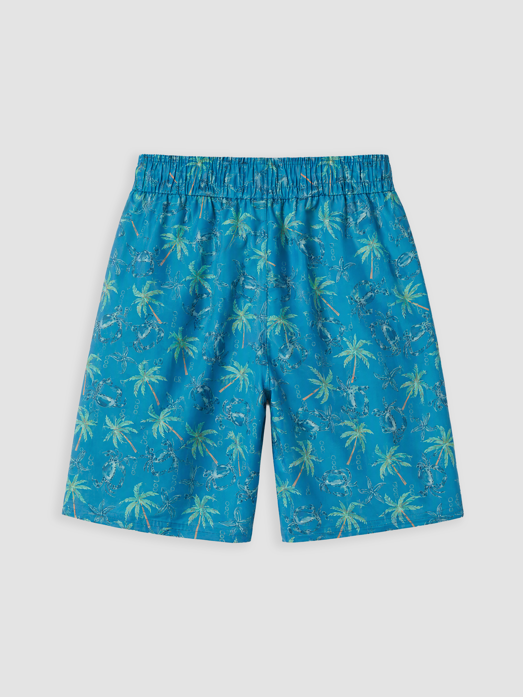 LCW SWIMWEAR Diz Hizası Boy Desenli Erkek Deniz Şortu görsel 7
