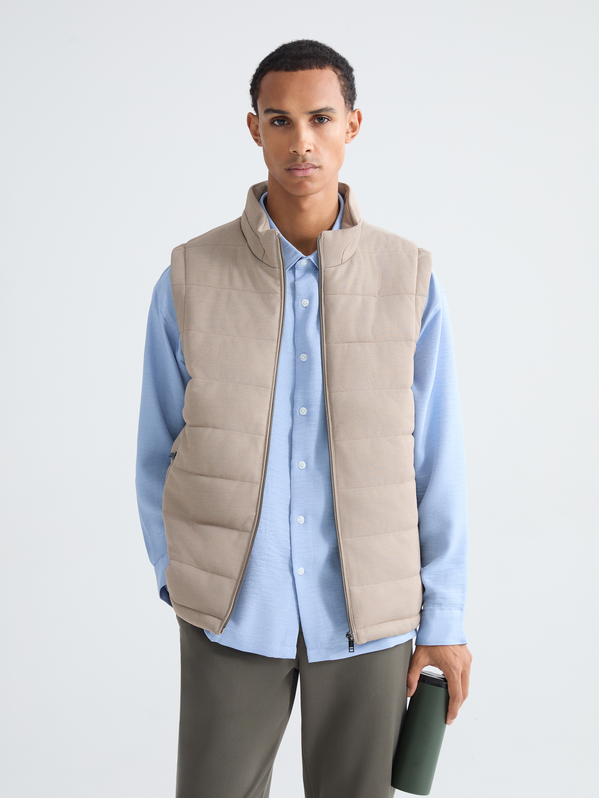 LCW Vision Slim Fit Dik Yaka Erkek Şişme Yelek