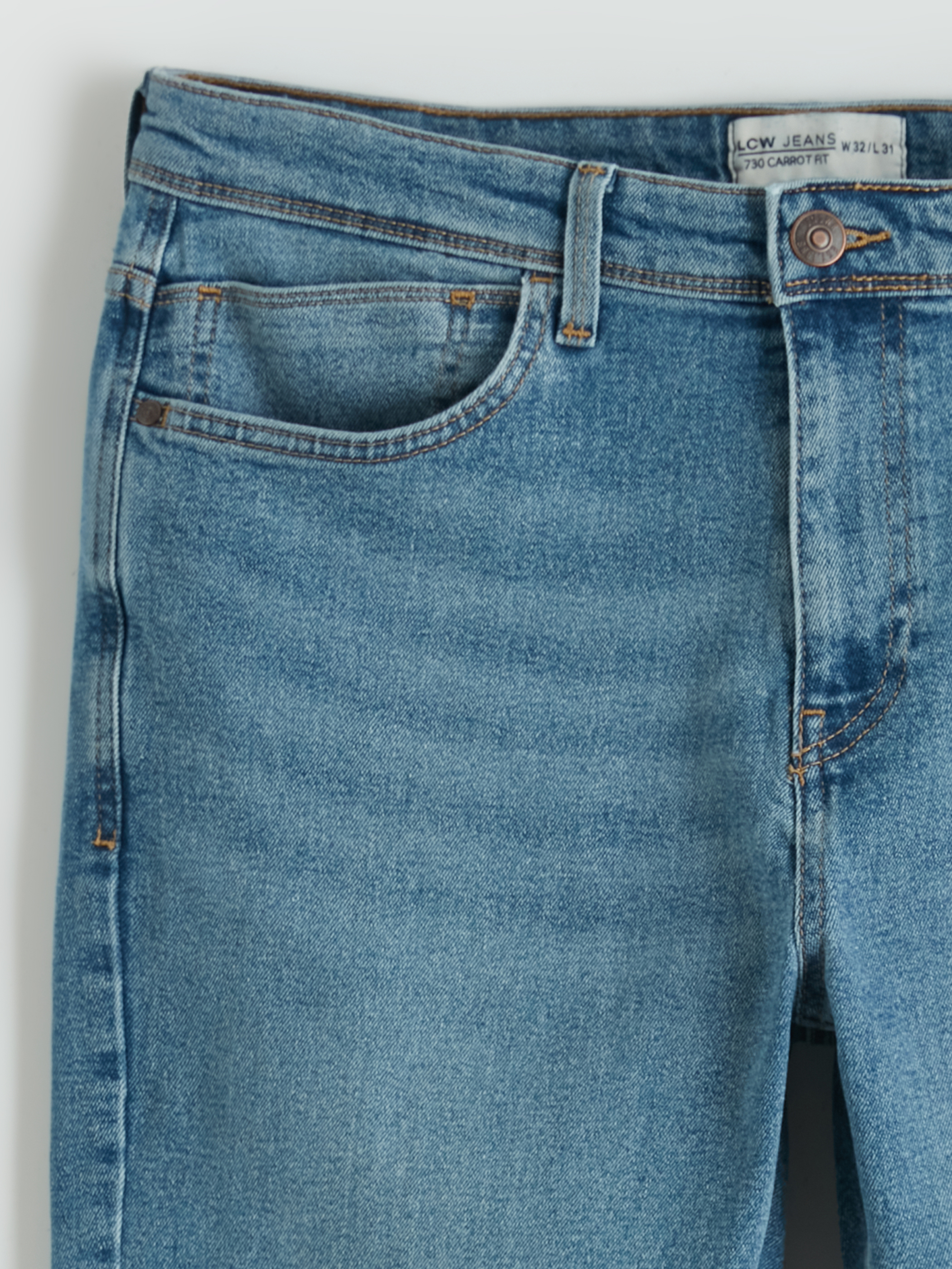 LCW Jeans 730 Havuç Kalıp Erkek Jean Pantolon görsel 7