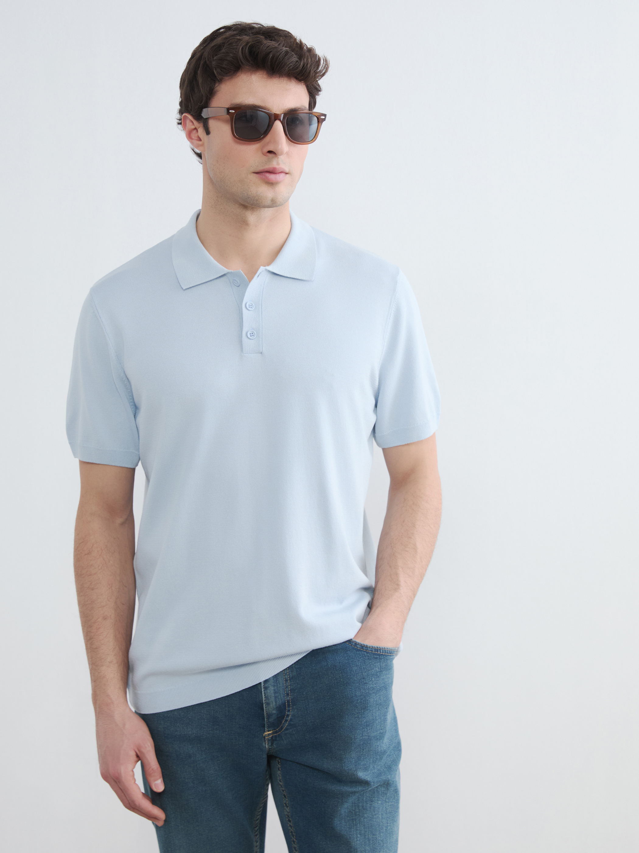 LCWAIKIKI Classic Polo Yaka Erkek Triko Tişört