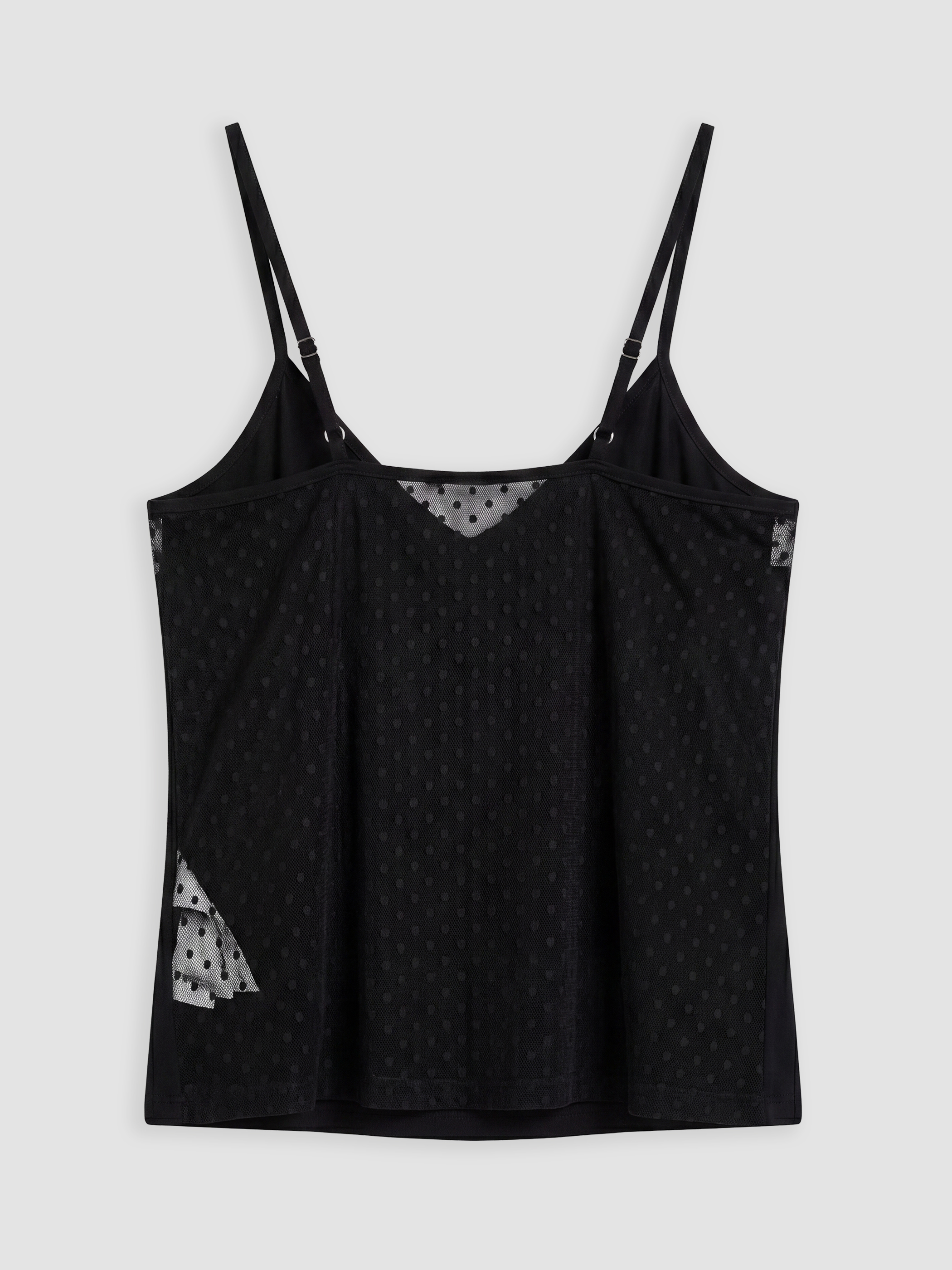 LCW DREAM Puantiyeli İp Askılı Kadın Şortlu Pijama Takımı görsel 6