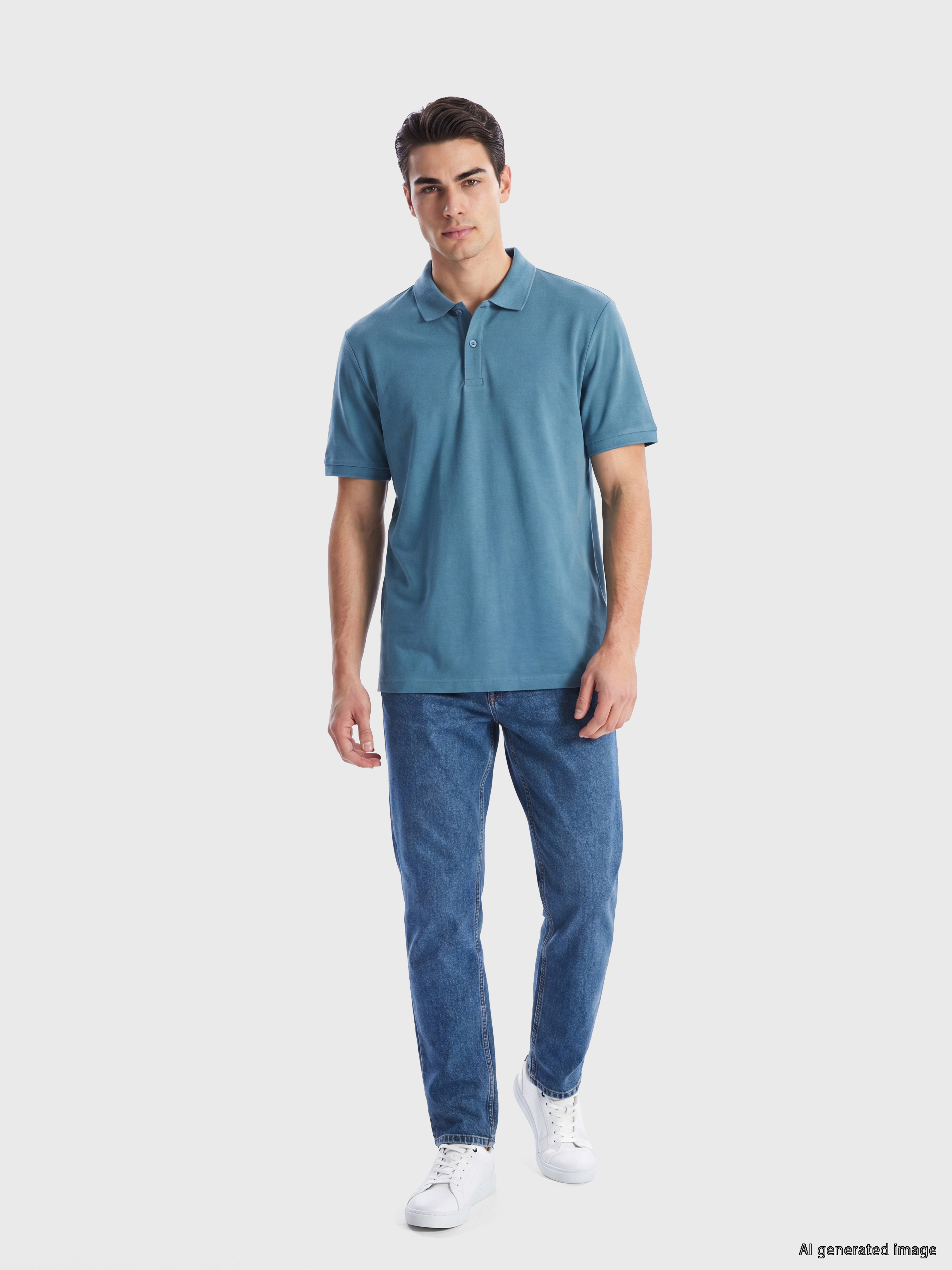 LCWAIKIKI Classic Polo Yaka Pike Erkek Tişört görsel 2
