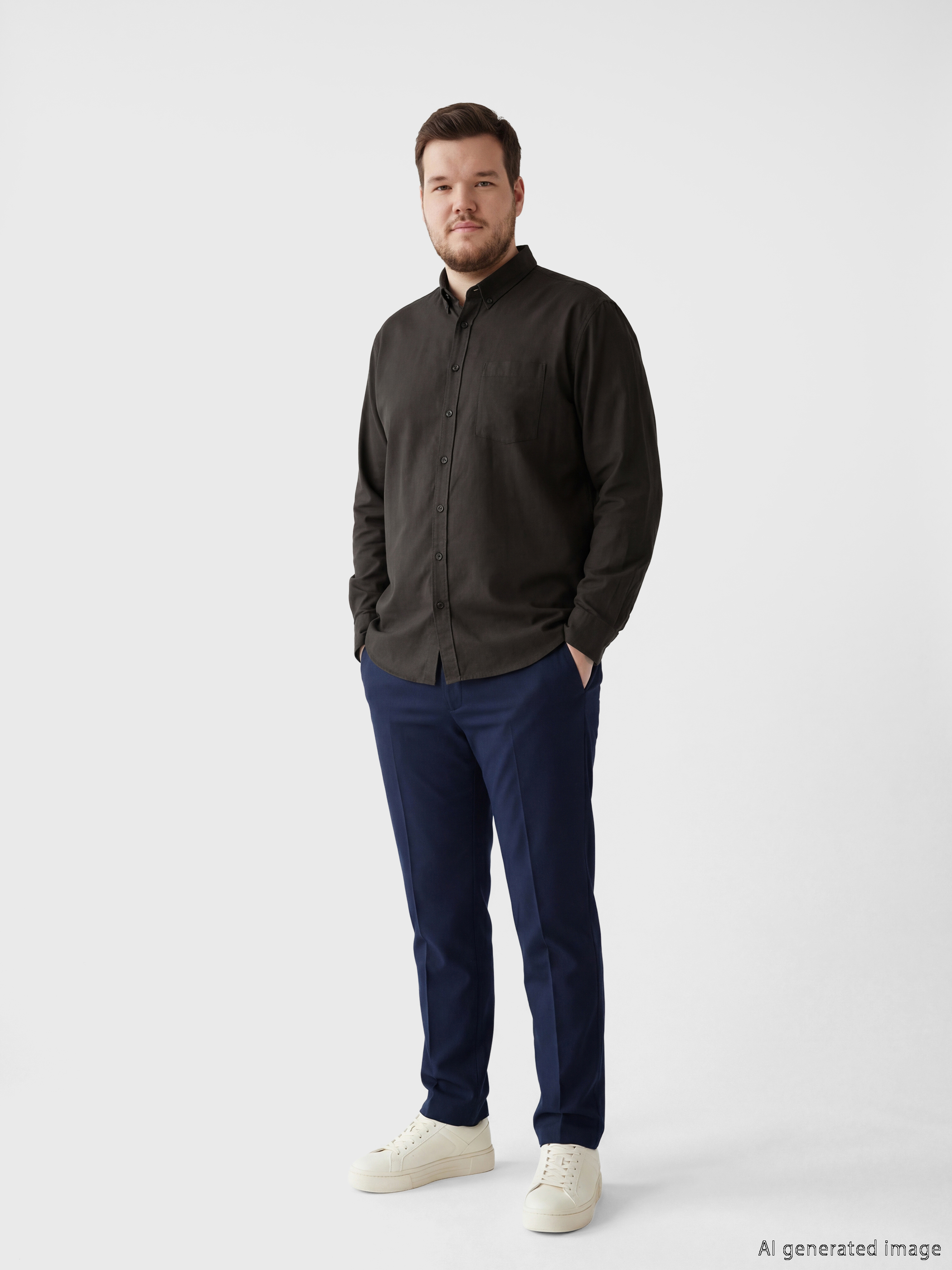 LCWAIKIKI Classic Regular Fit Oxford Erkek Gömlek görsel 2