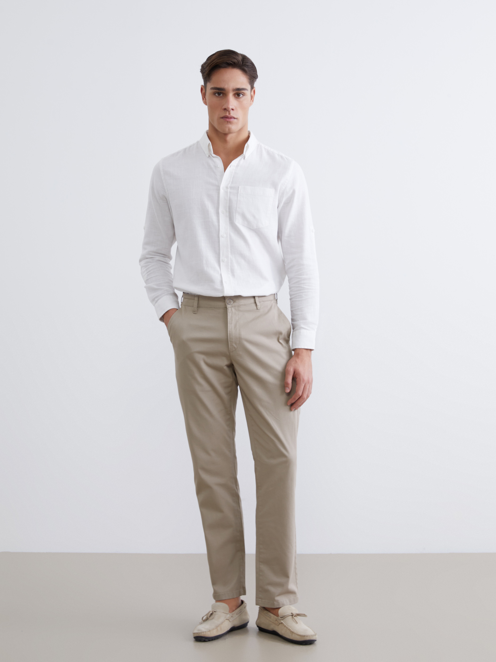 LCWAIKIKI Classic Standart Kalıp Gabardin Erkek Chino Pantolon görsel 2