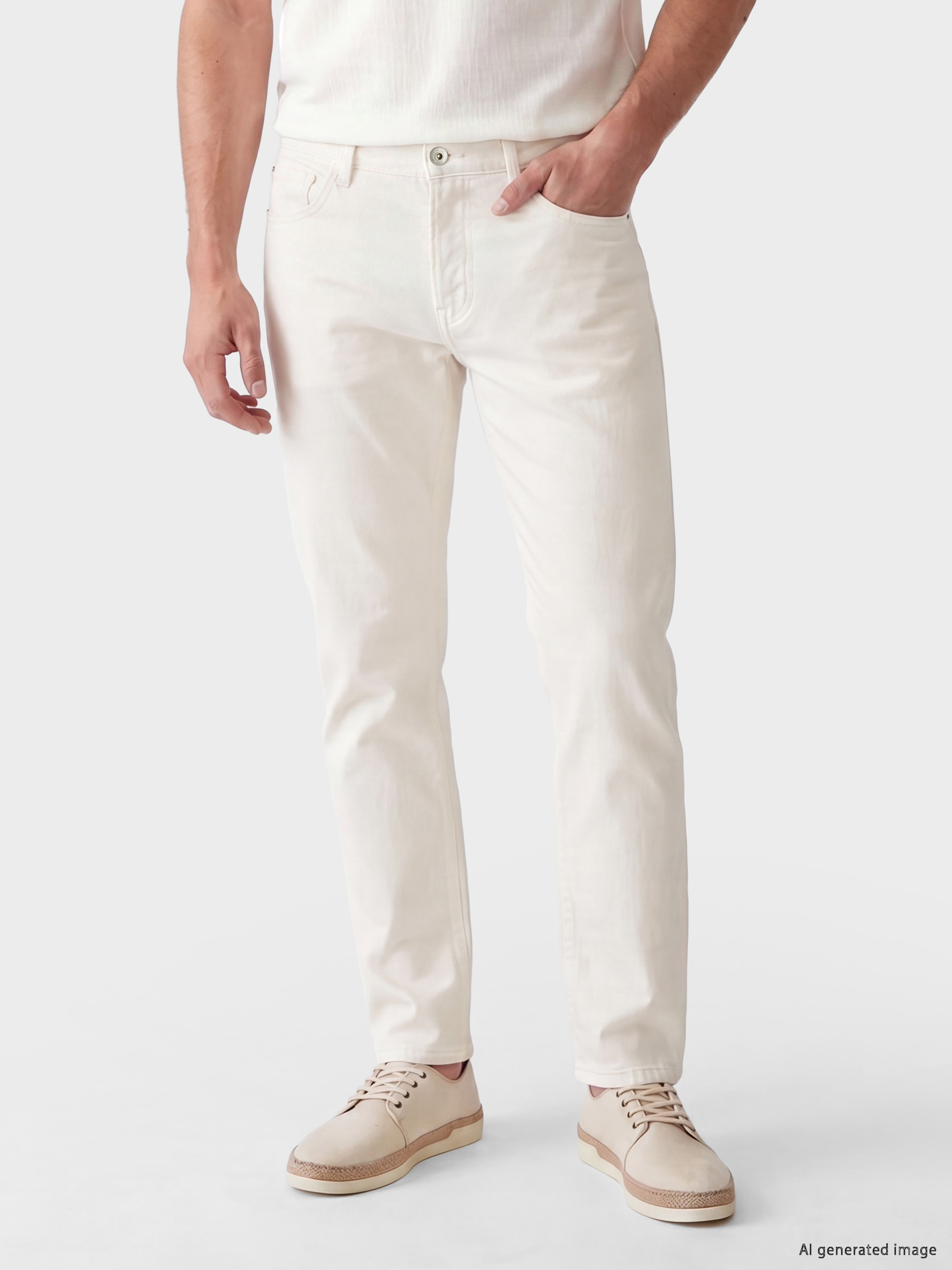 LCWAIKIKI Classic Slim Fit Erkek Chino Pantolon görsel 2