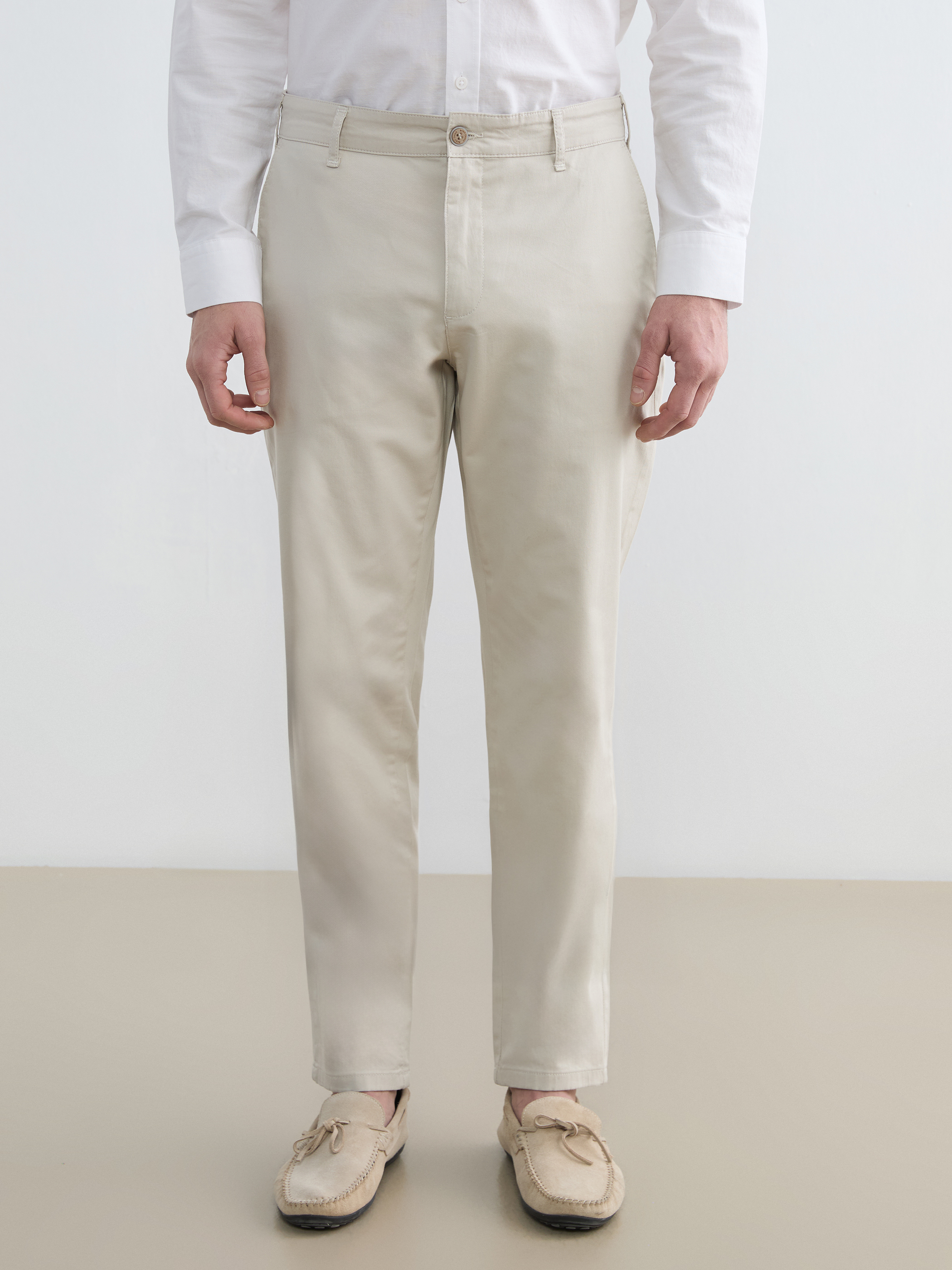 LCWAIKIKI Classic Dar Kalıp Erkek Chino Pantolon görsel 2