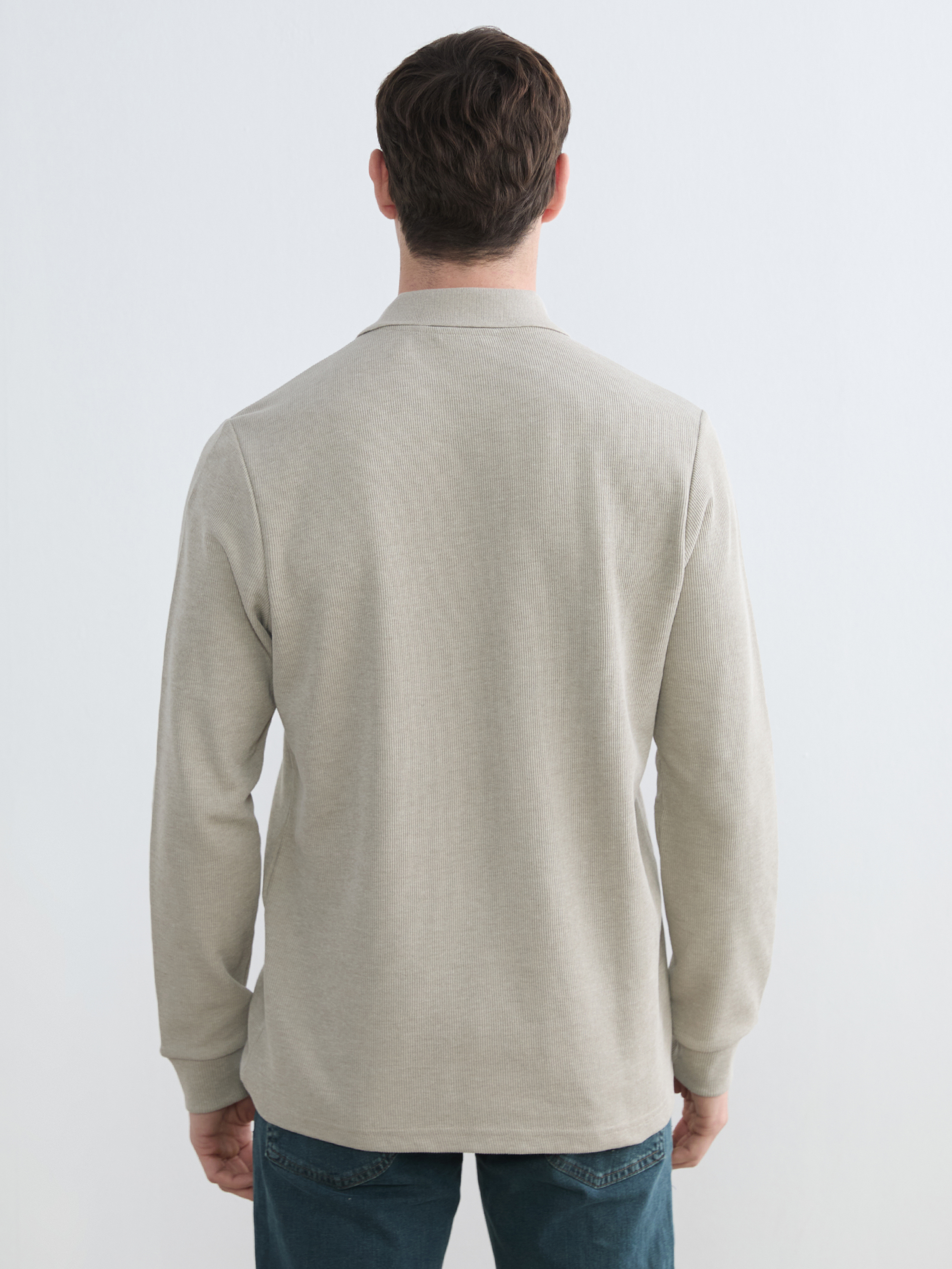 LCWAIKIKI Classic Polo Yaka Erkek Sweatshirt görsel 4