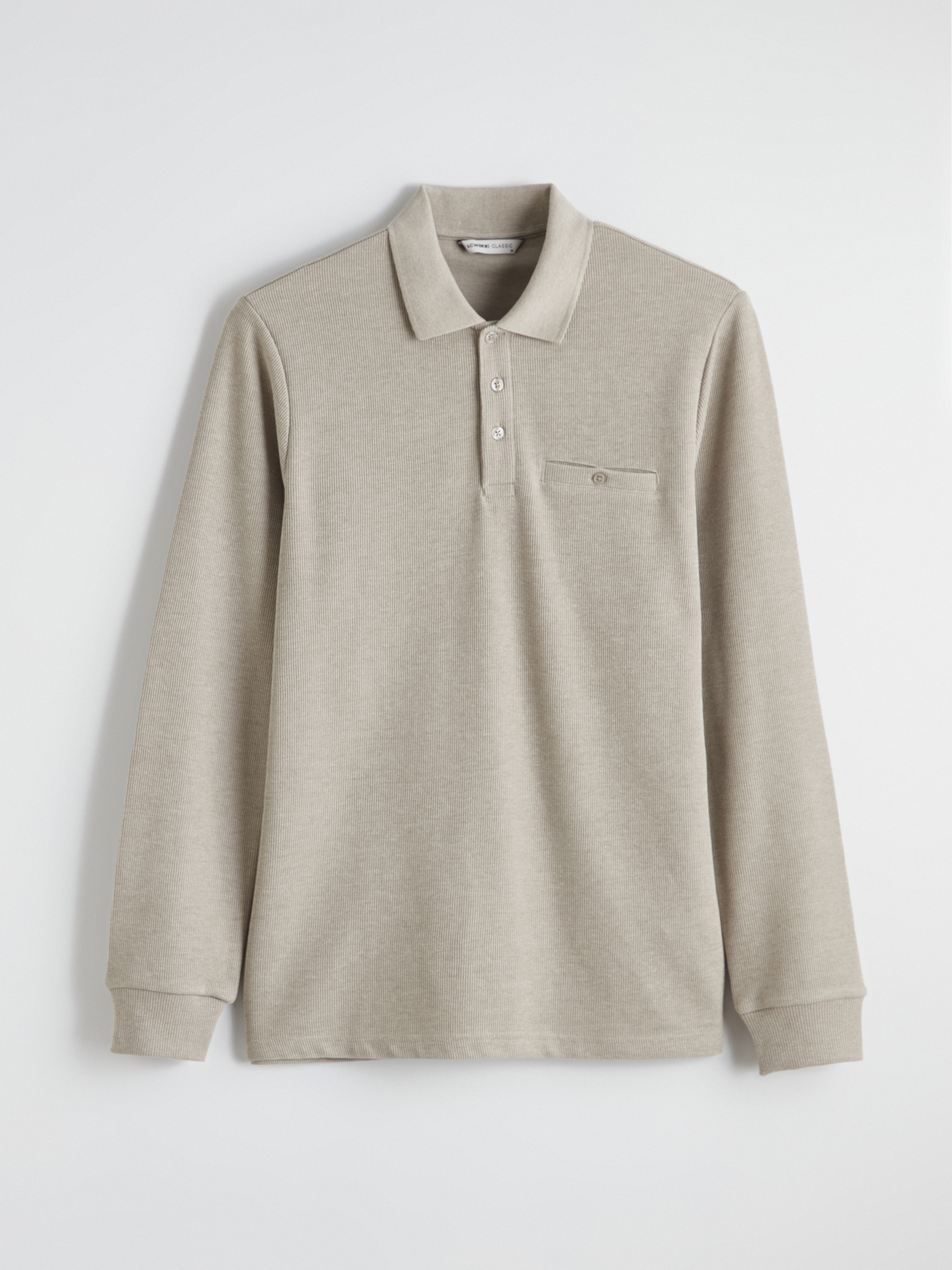 LCWAIKIKI Classic Polo Yaka Erkek Sweatshirt görsel 5
