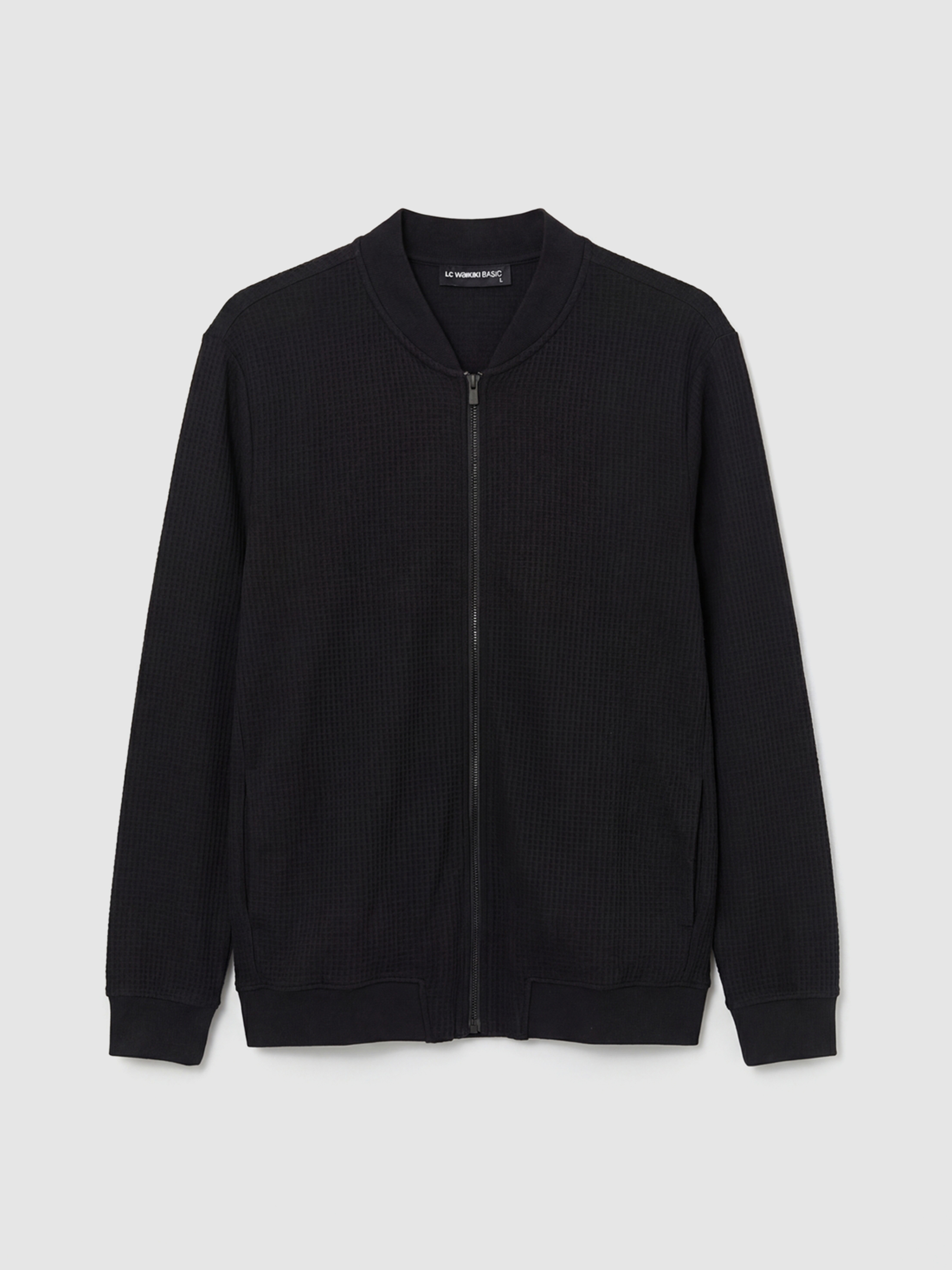 LC WAIKIKI Kolej Yaka Erkek Fermuarlı Sweatshirt görsel 6